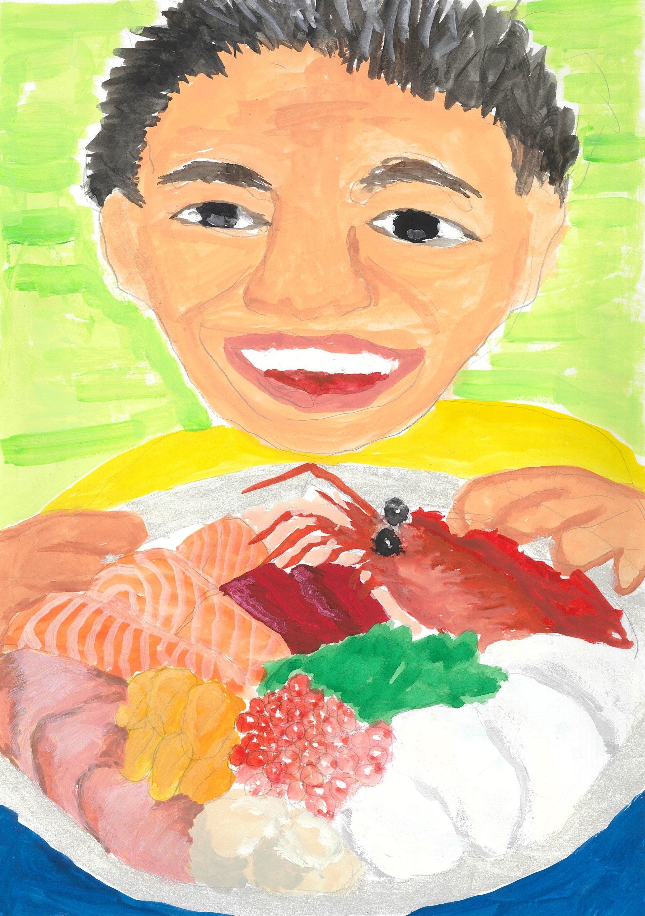 お腹一杯たべたい 海鮮丼 くばらだんだんアートの世界展 久原本家グループ お腹一杯たべたい 海鮮丼 くばらだんだんアートの世界展 久原本家グループ