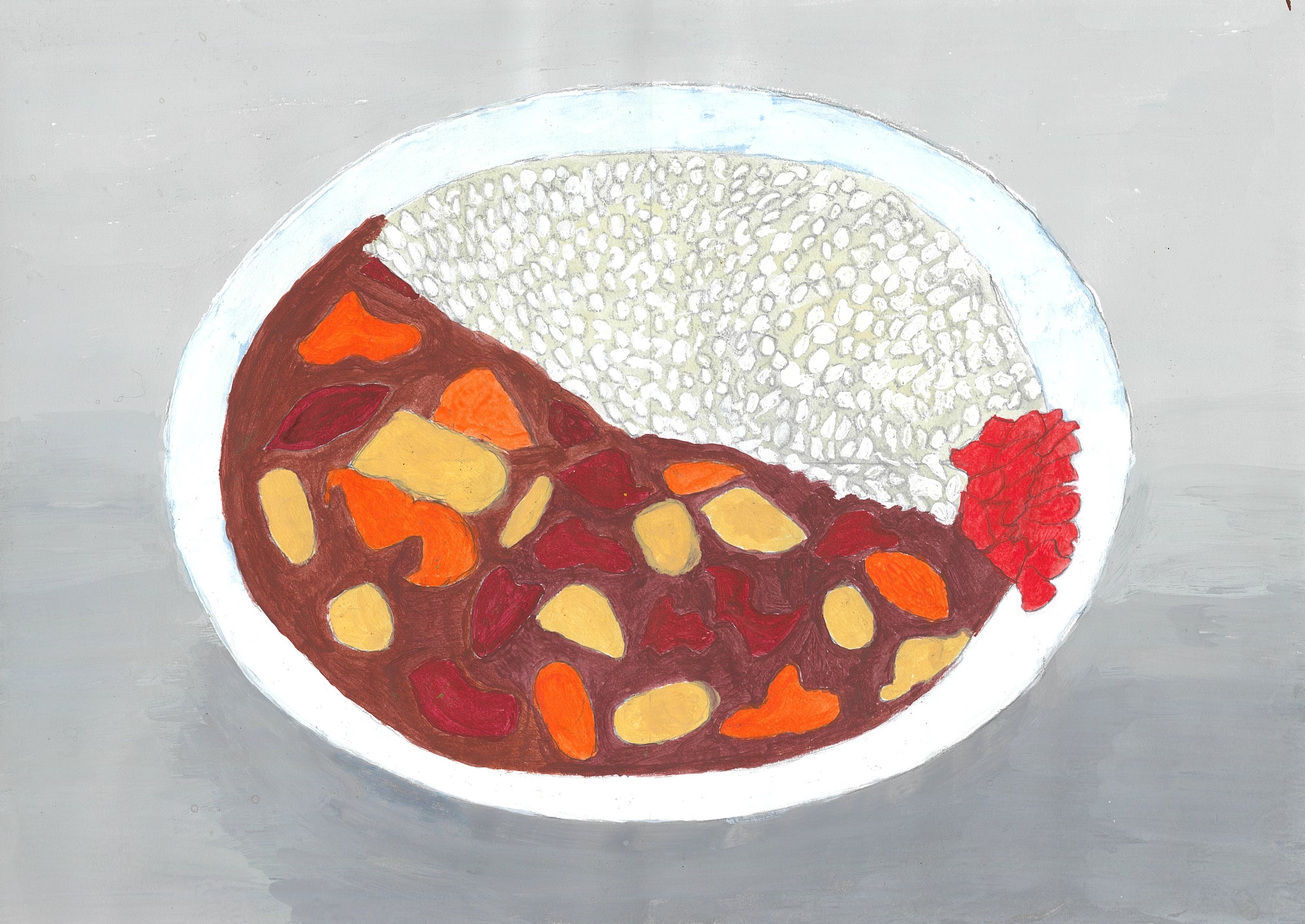「またカレーか」