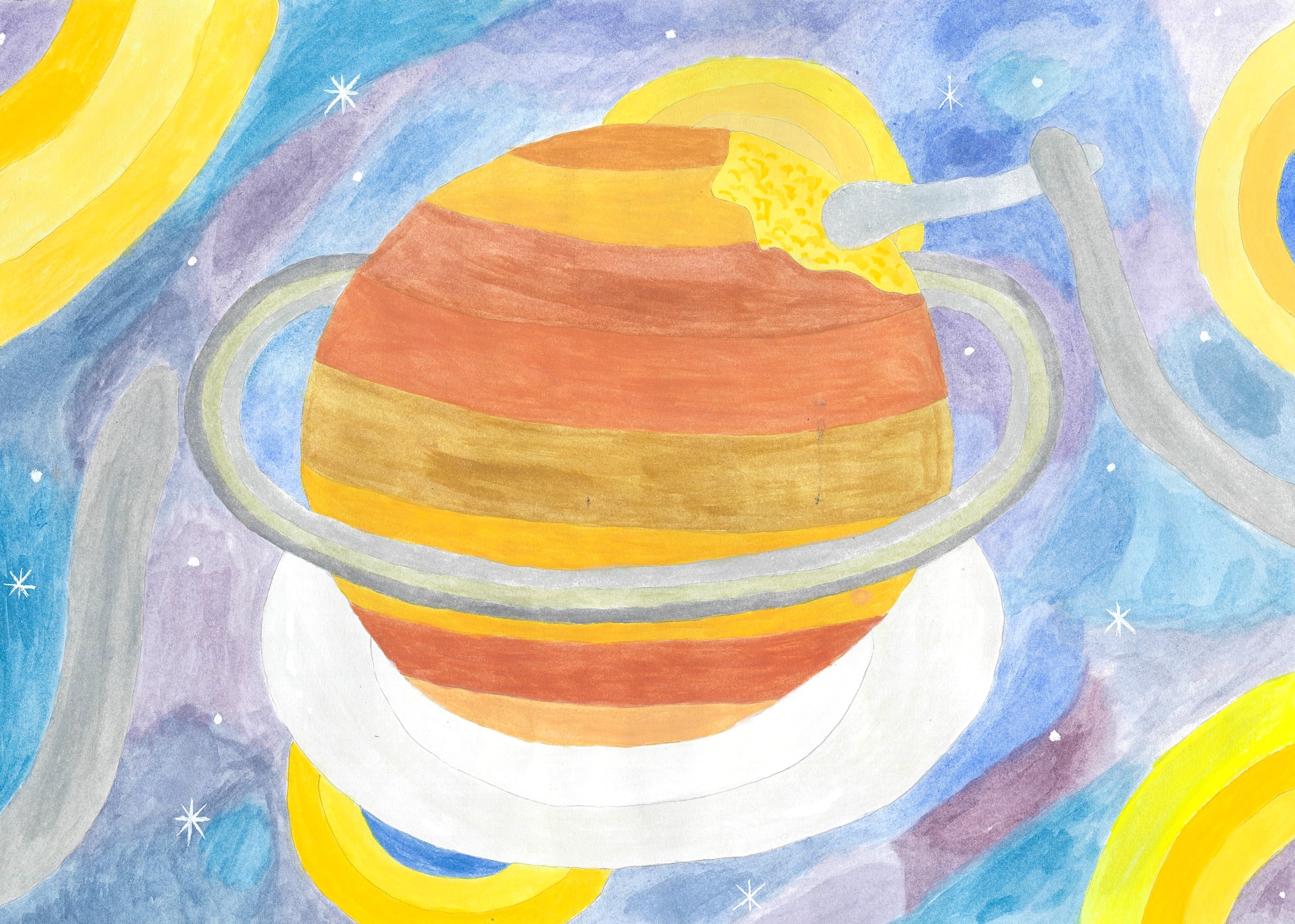 プリン味の土星