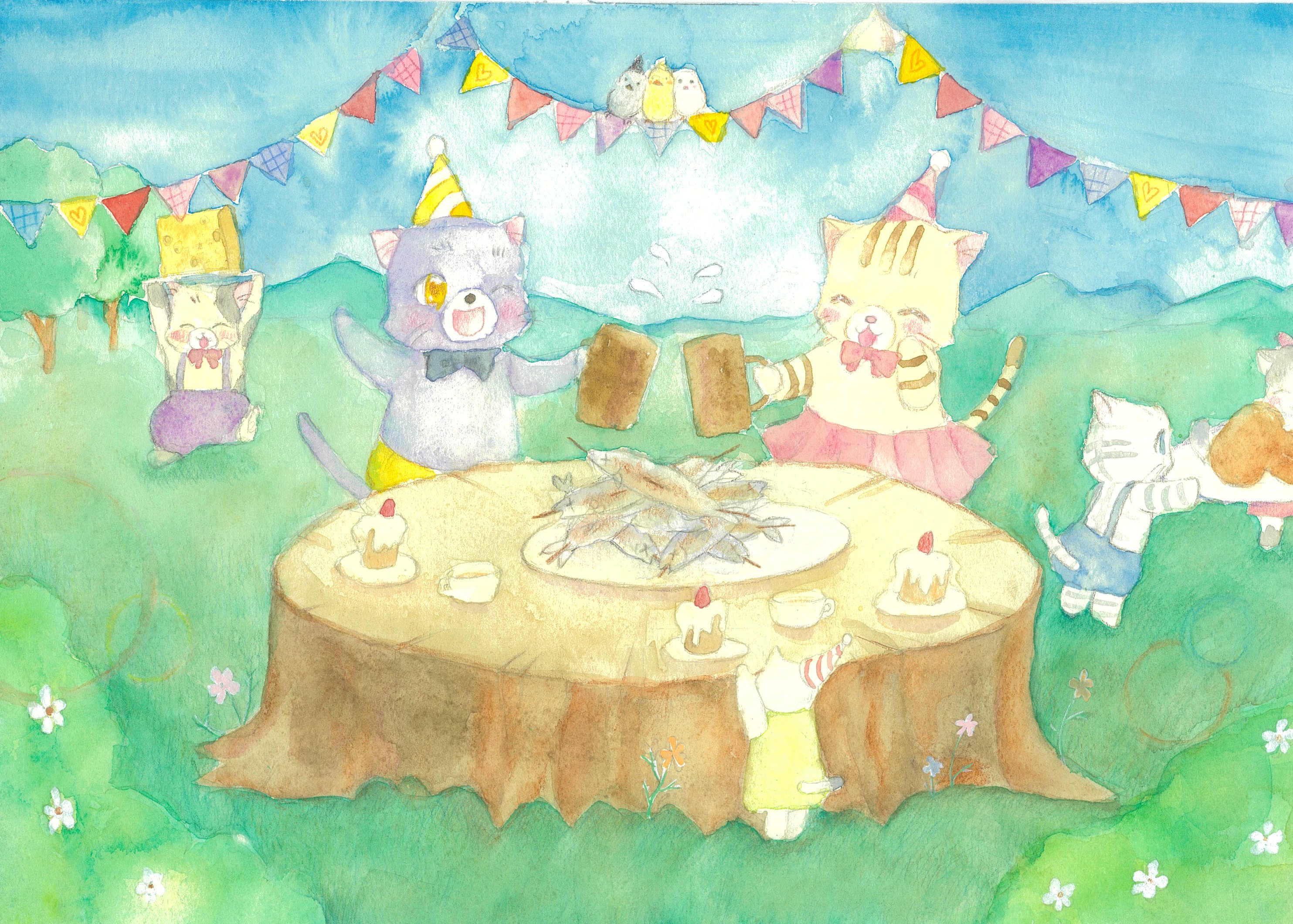 ミルクで乾杯！パーティーがはじまるよ！