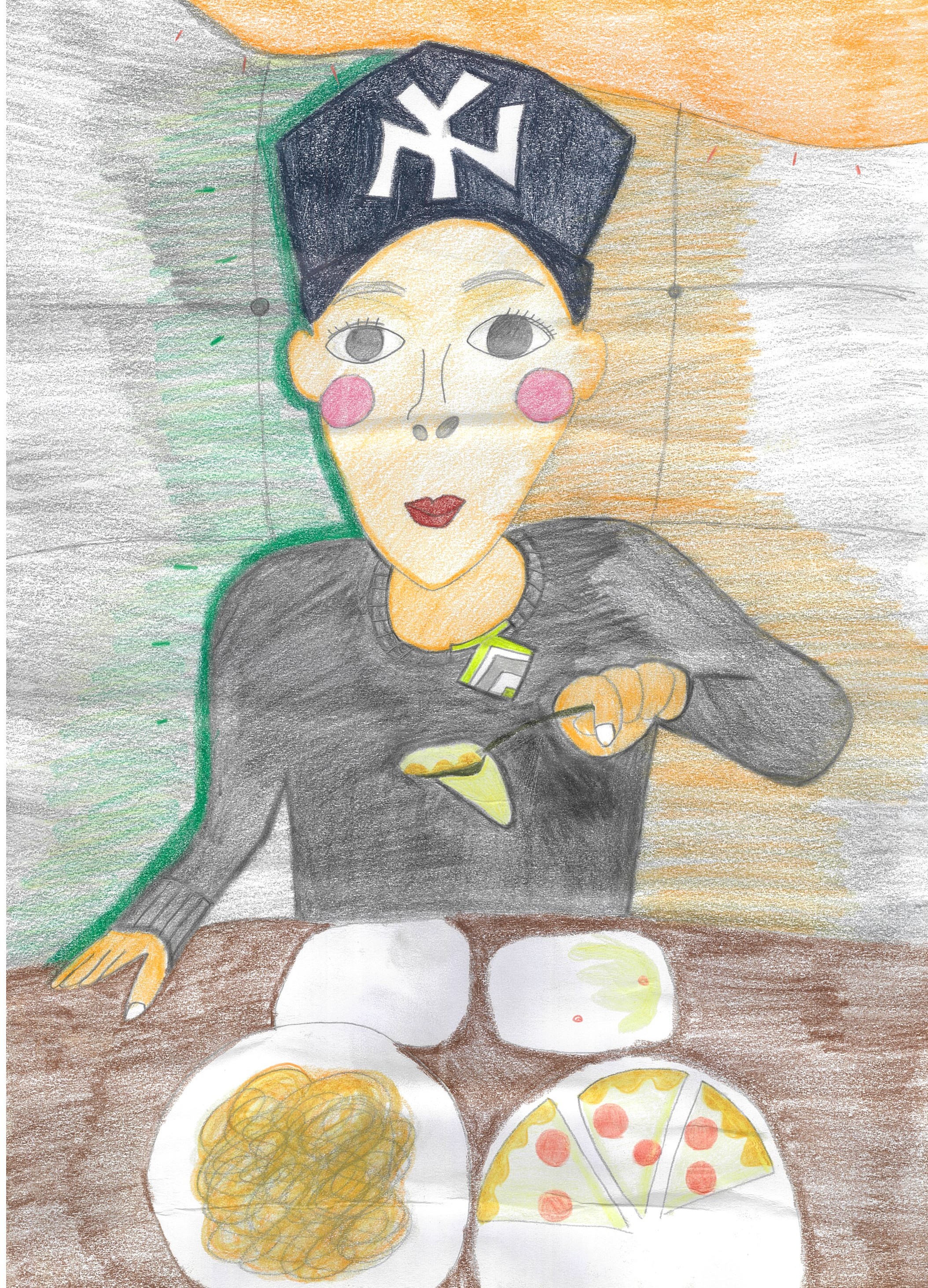 外食は必ずソファー