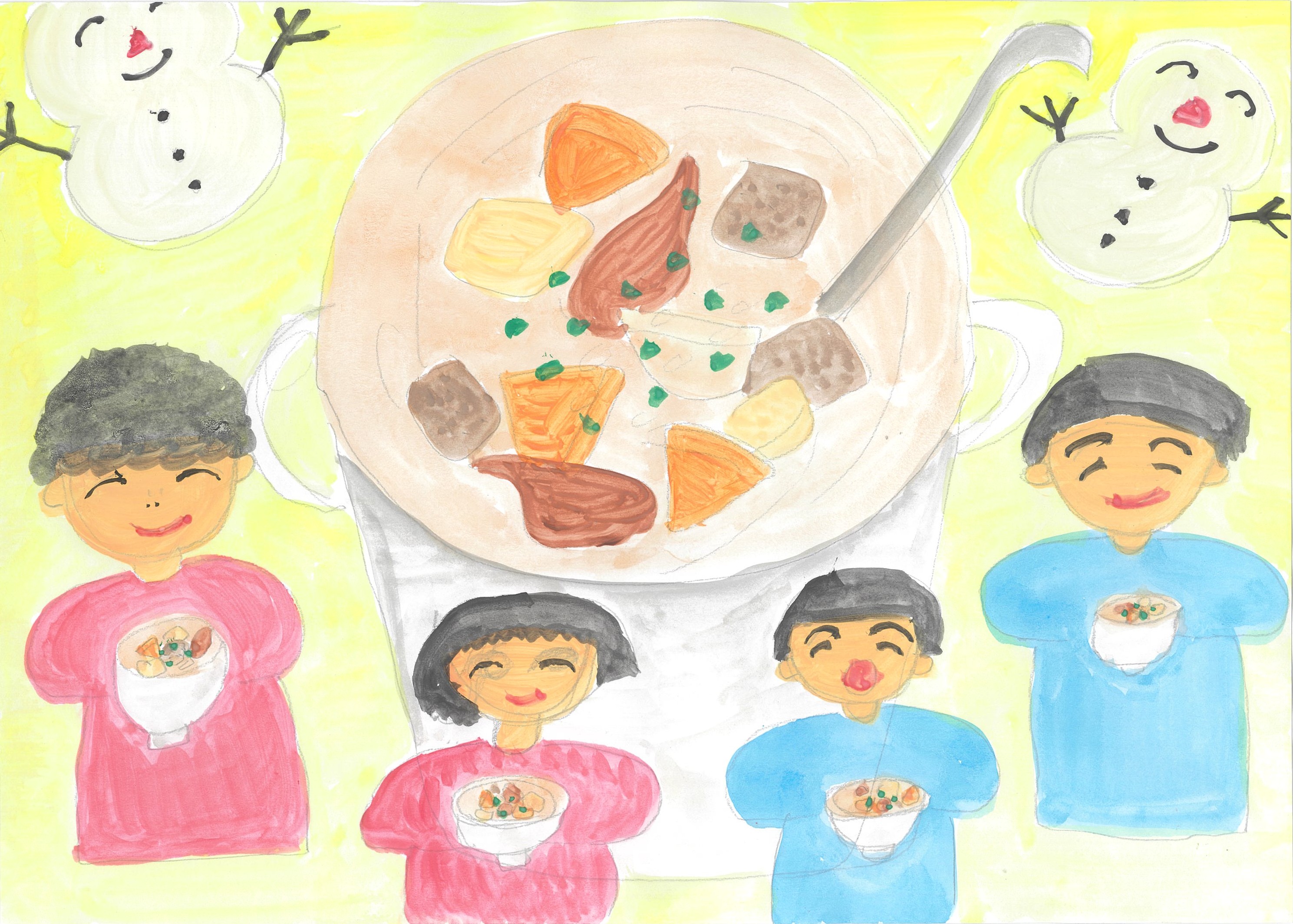 ドカ雪まつり、みんなでワイワイと