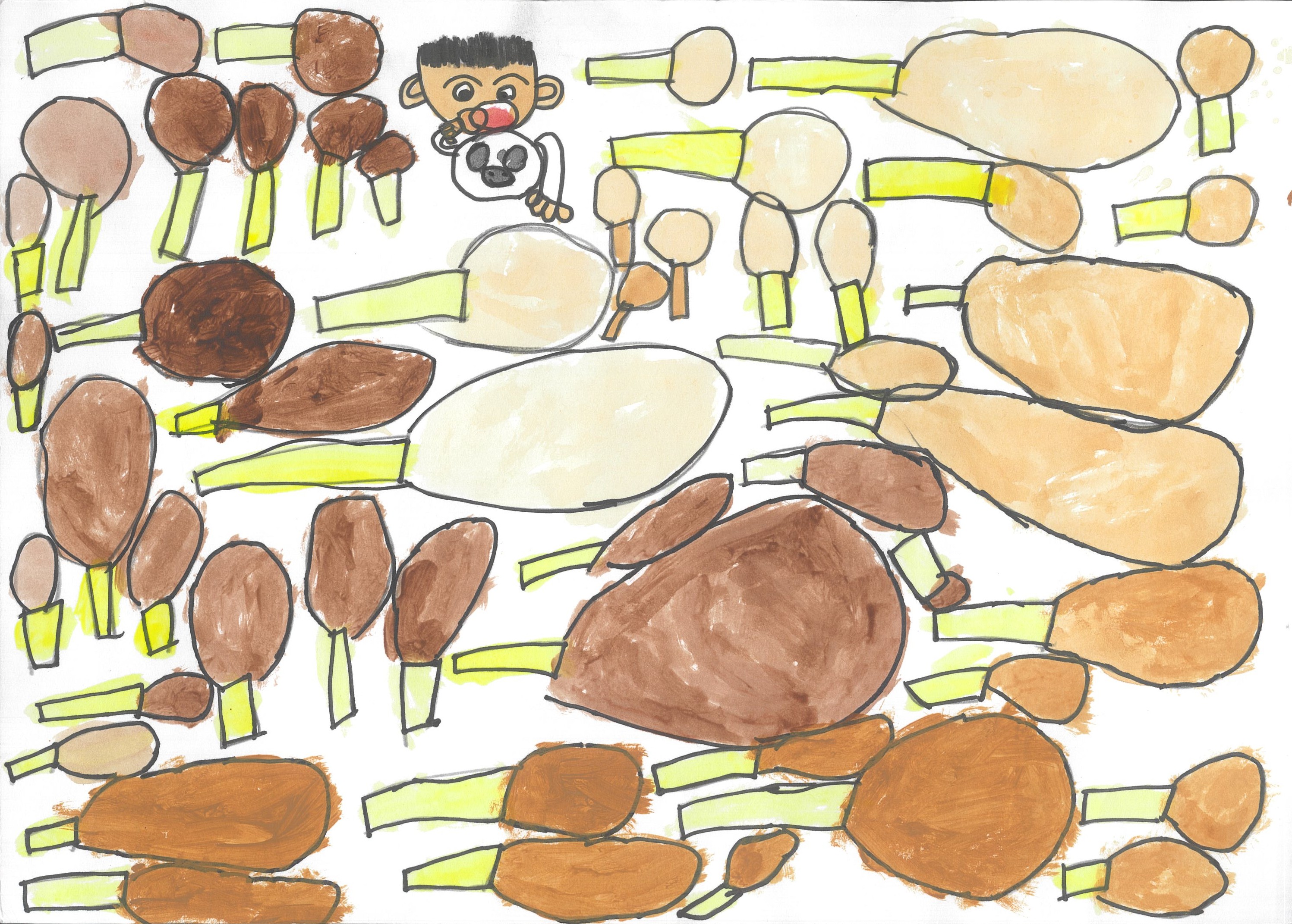 アメリカンドックがいっぱいある家