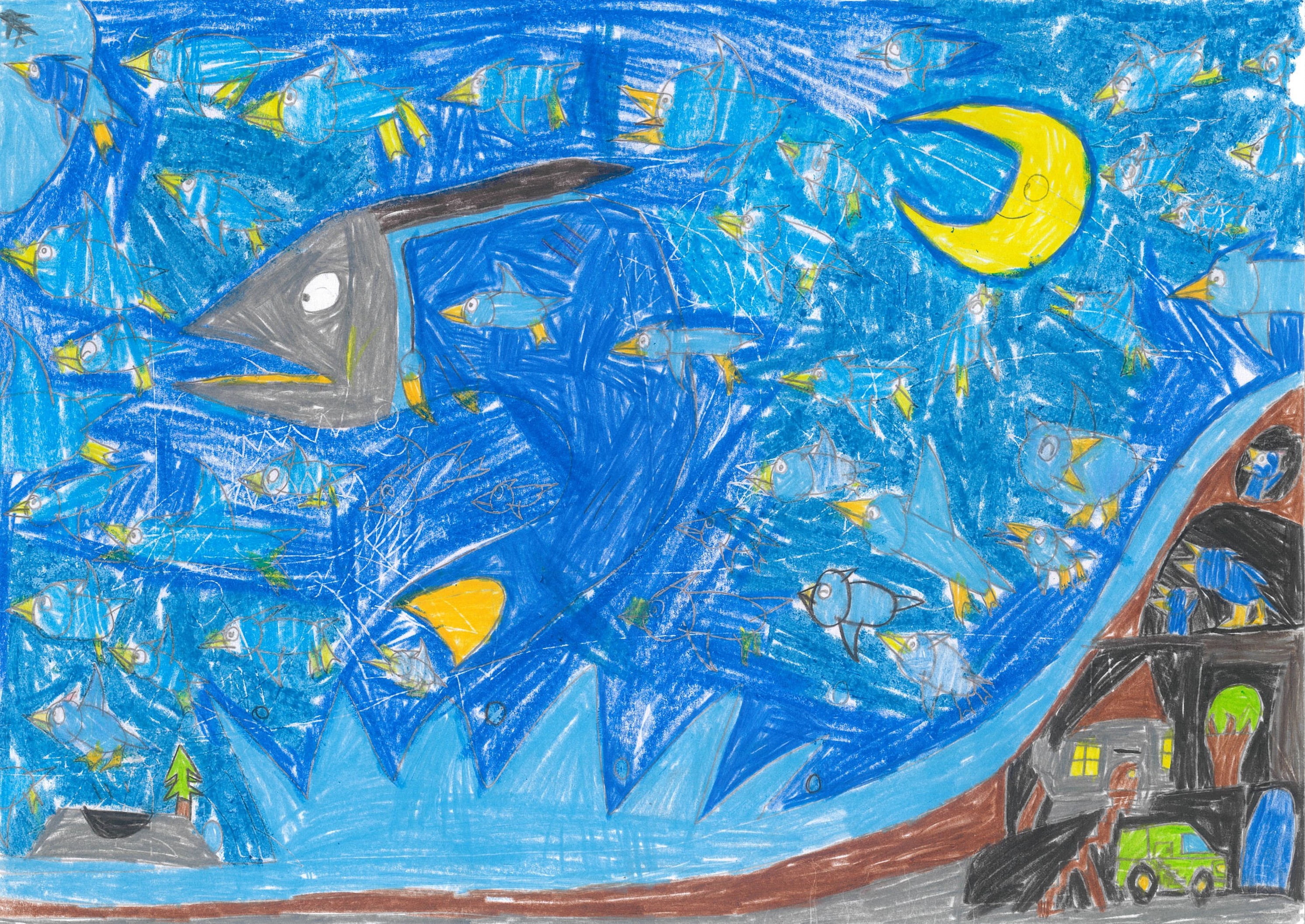 サーモンと鳥の旅の始まり