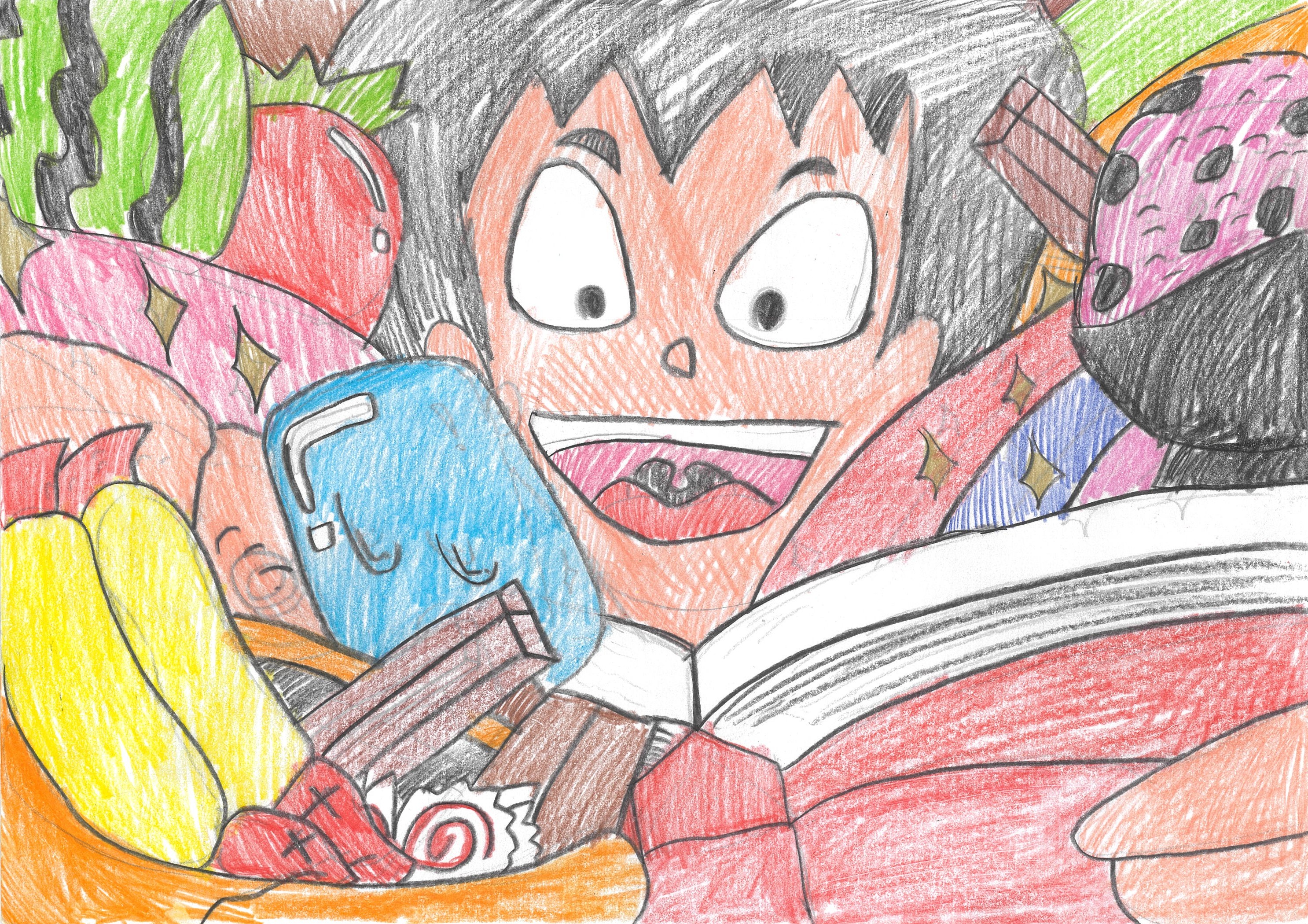 本の中の食べ物世界