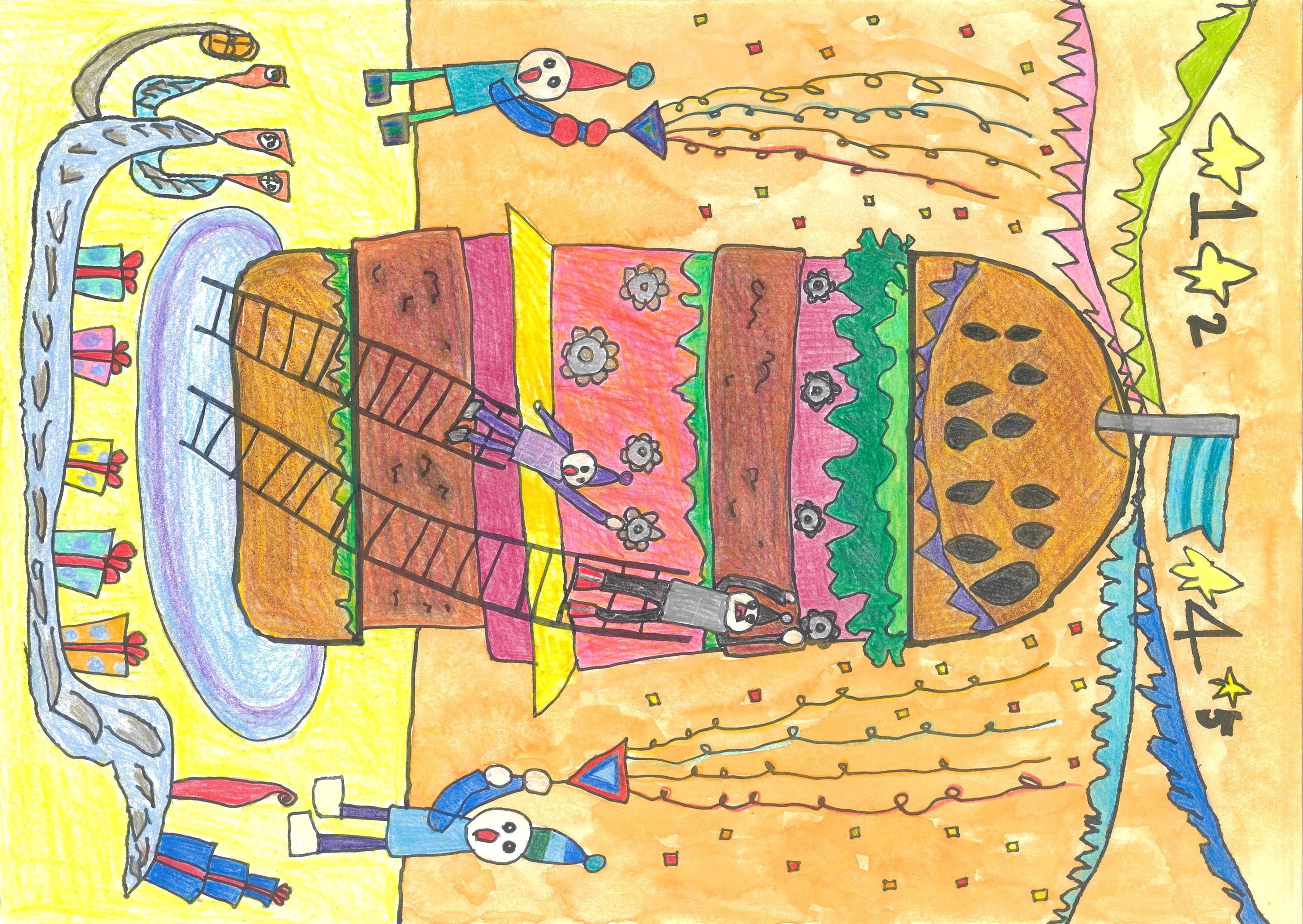 ハンバーガーのパーティーかいじょう