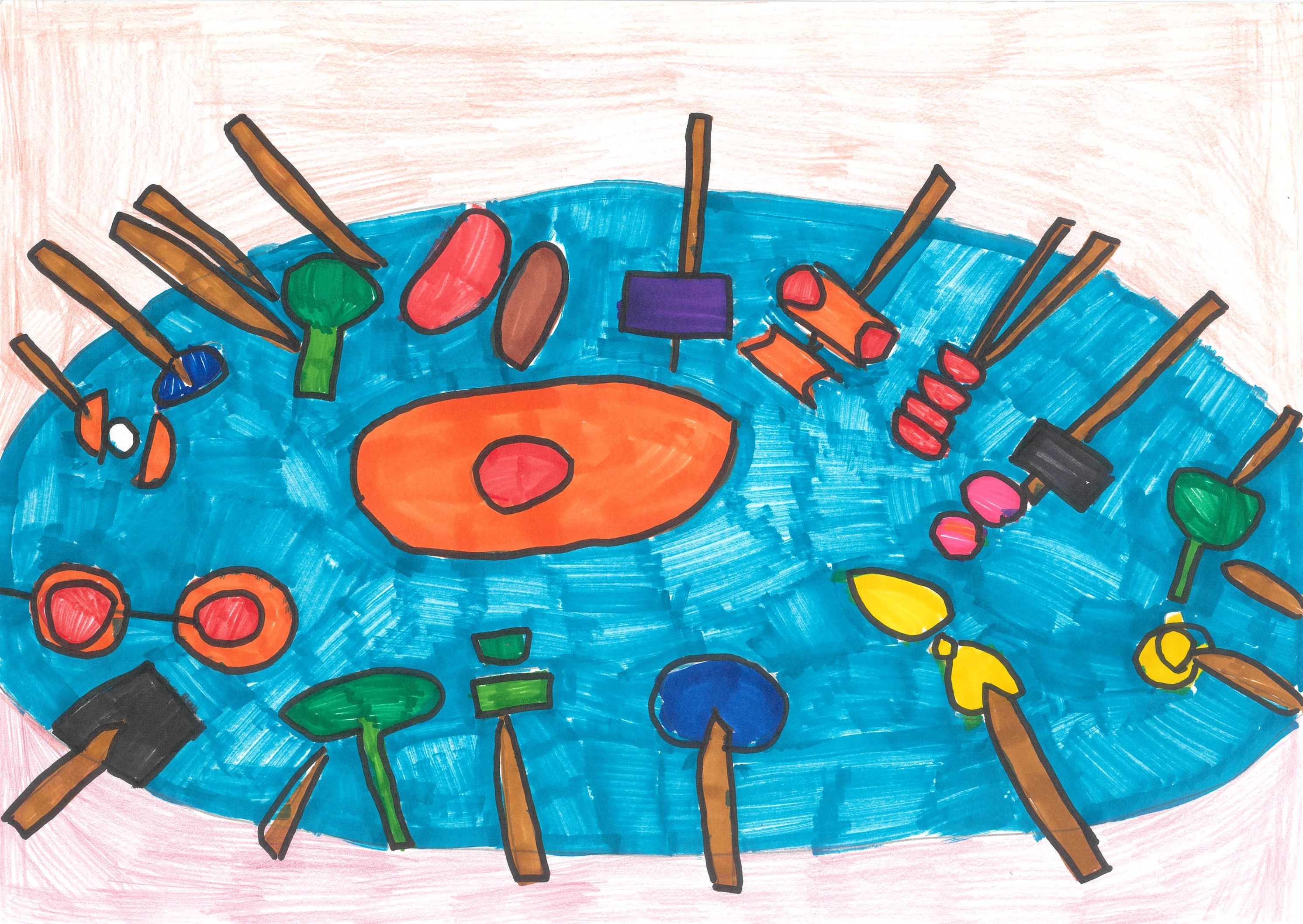 みんなで楽しく鍋パーティー