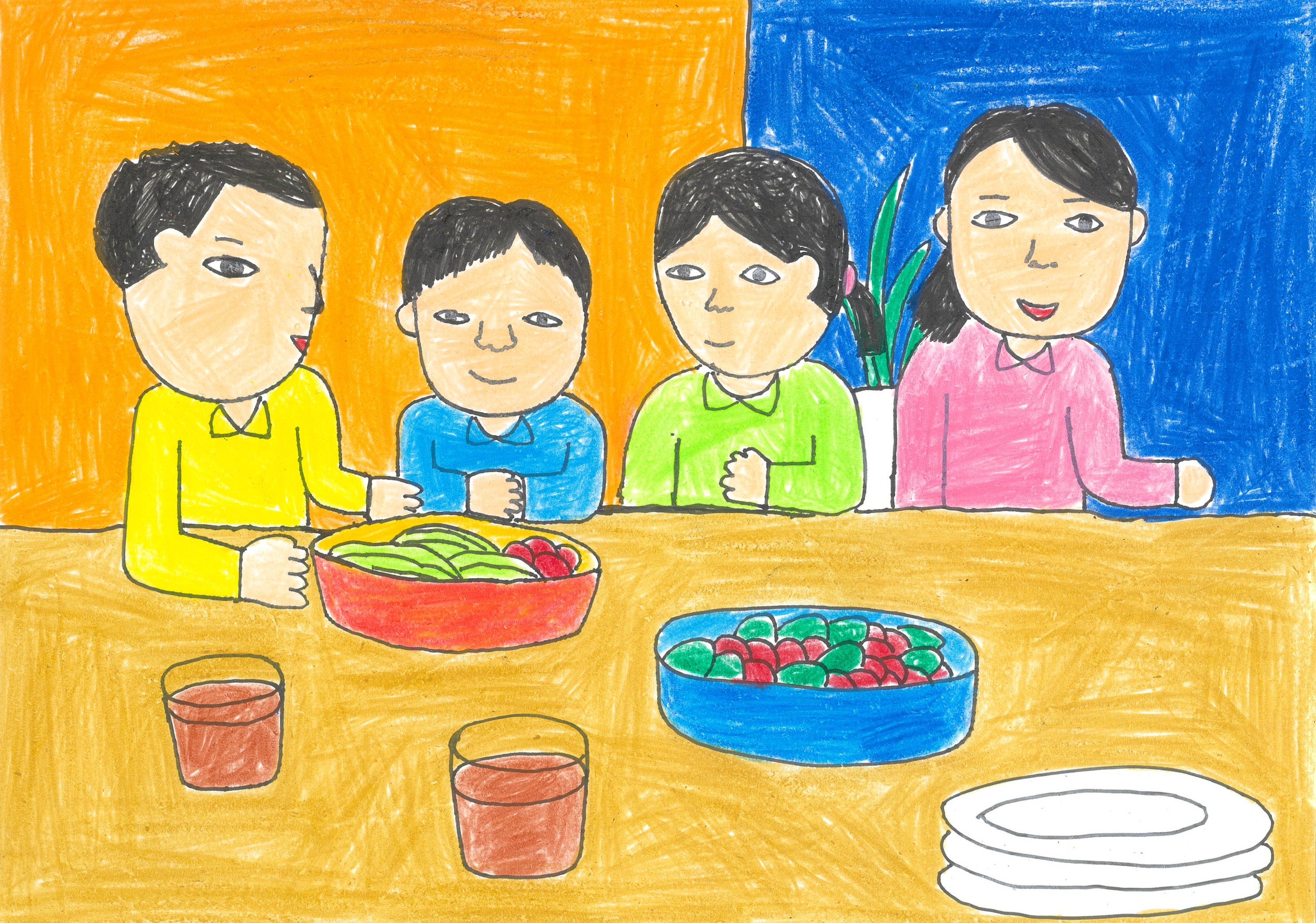 みんなと分けあうことが、とてもうれしい！