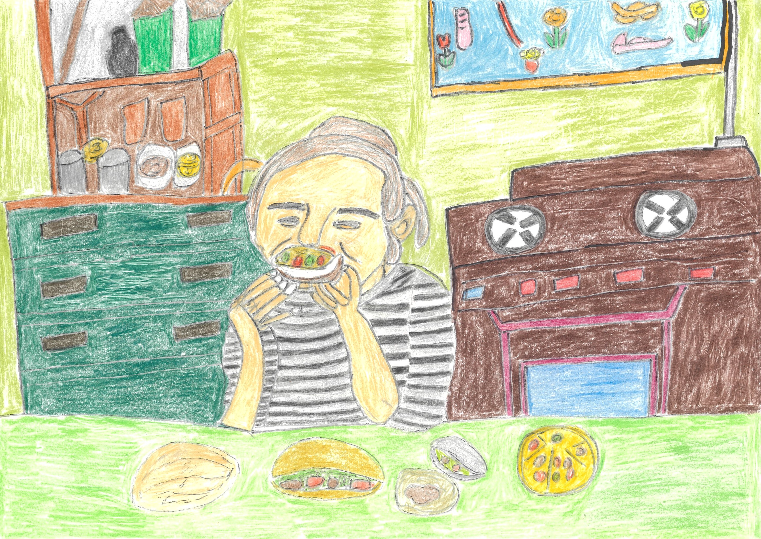 食べる前に色や形を味わいたい！