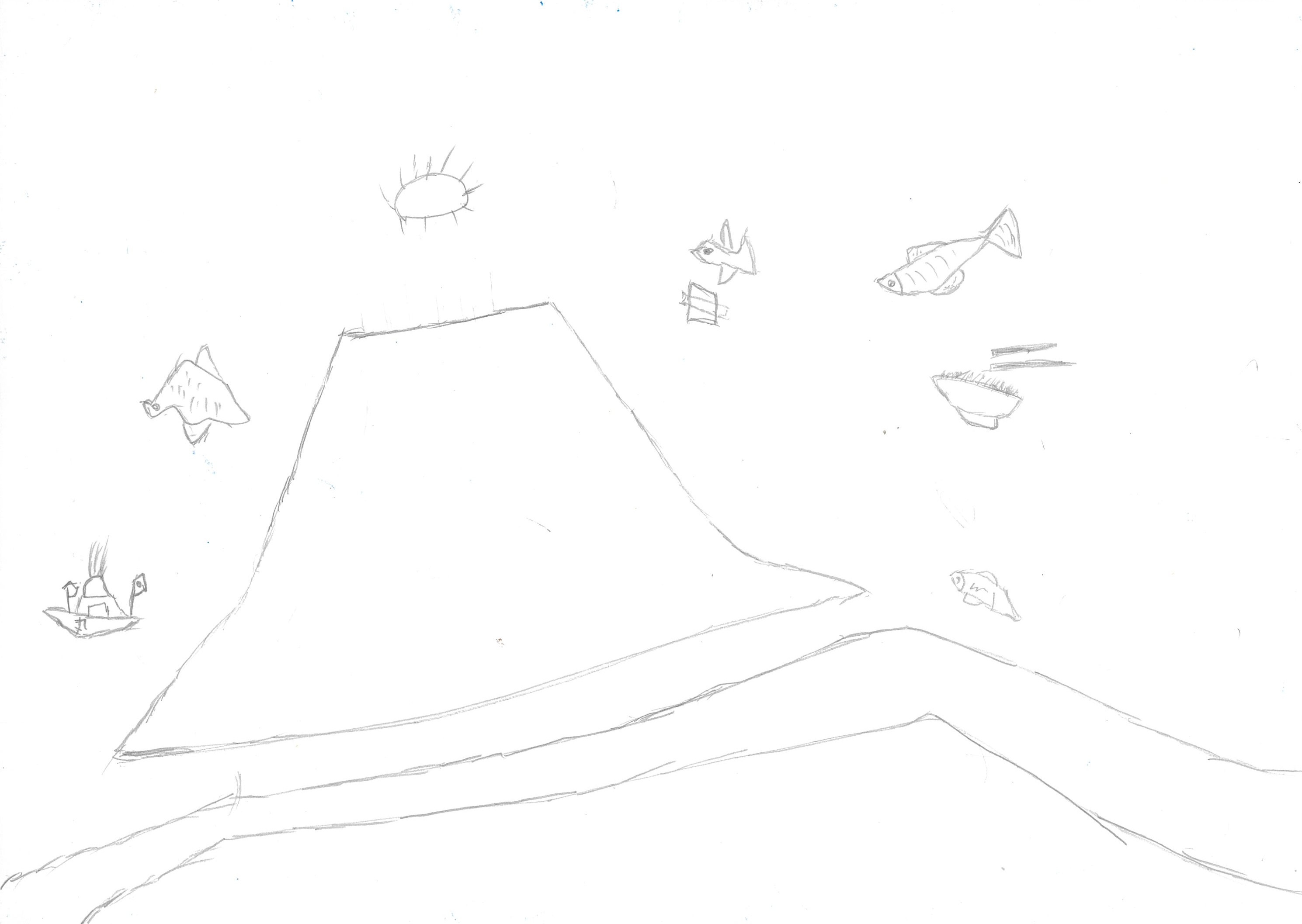 色々な大きさの食べ物