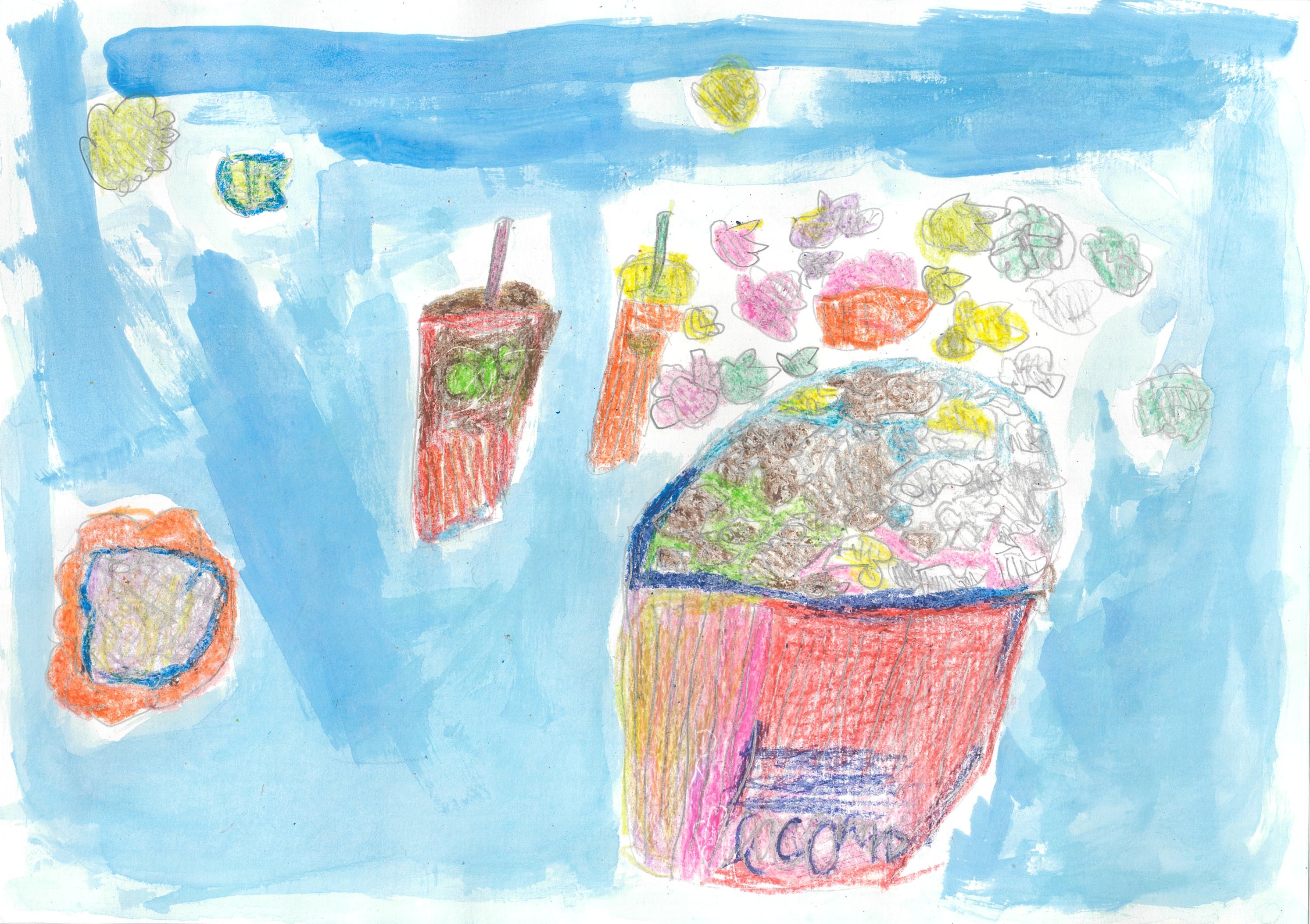 カラフルポップコーン