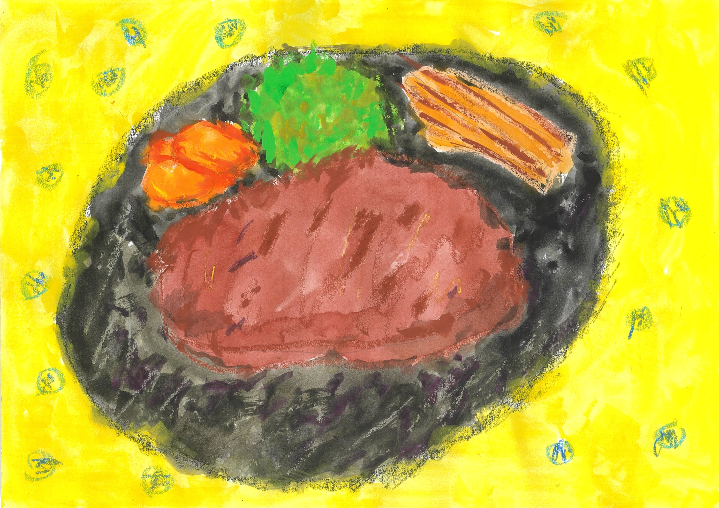 ステーキ焼けた！