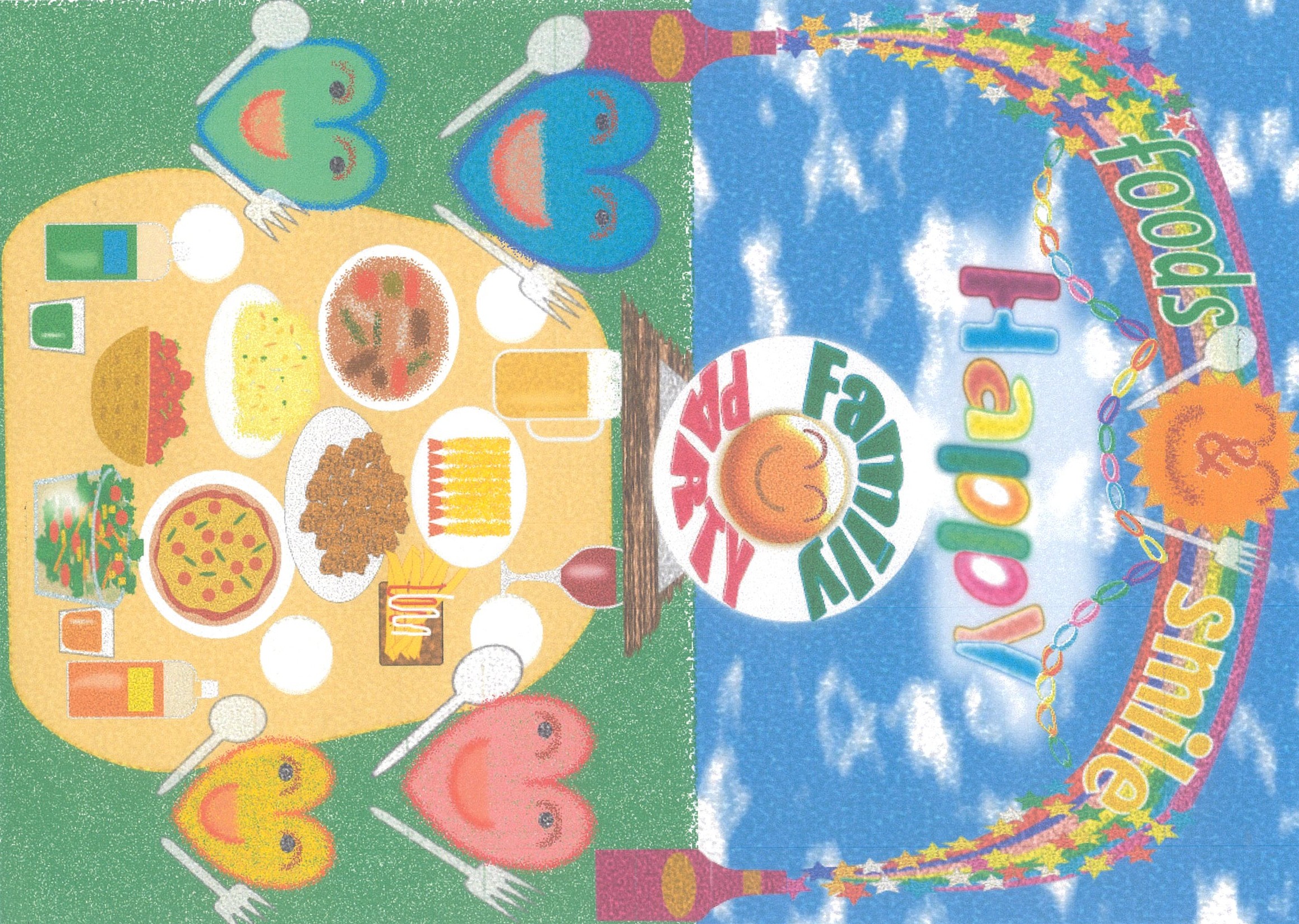 青空とごちそうと家族でハッピーパーティー 作品画像