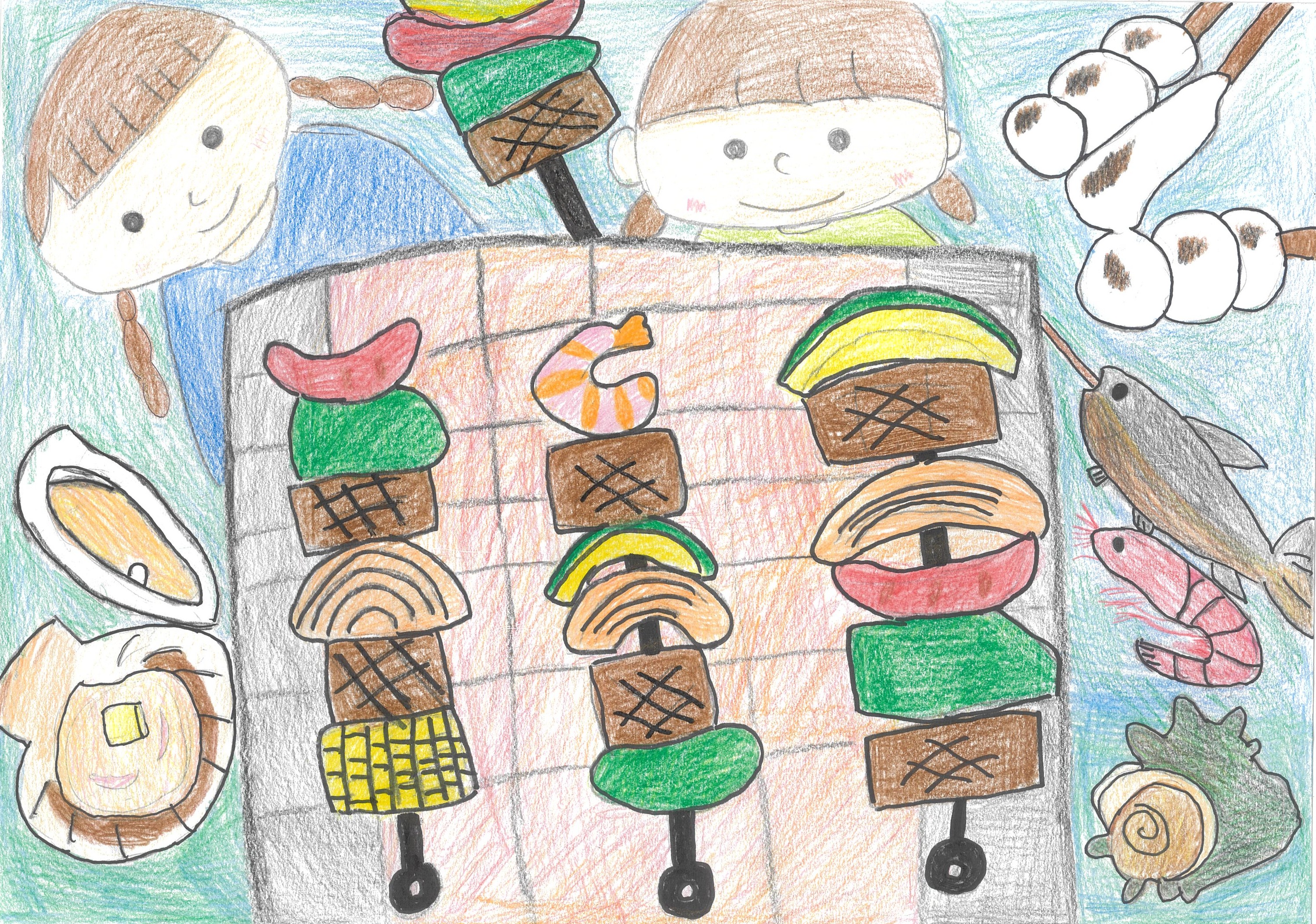 大好物にかこまれてごはんをいただきます～！