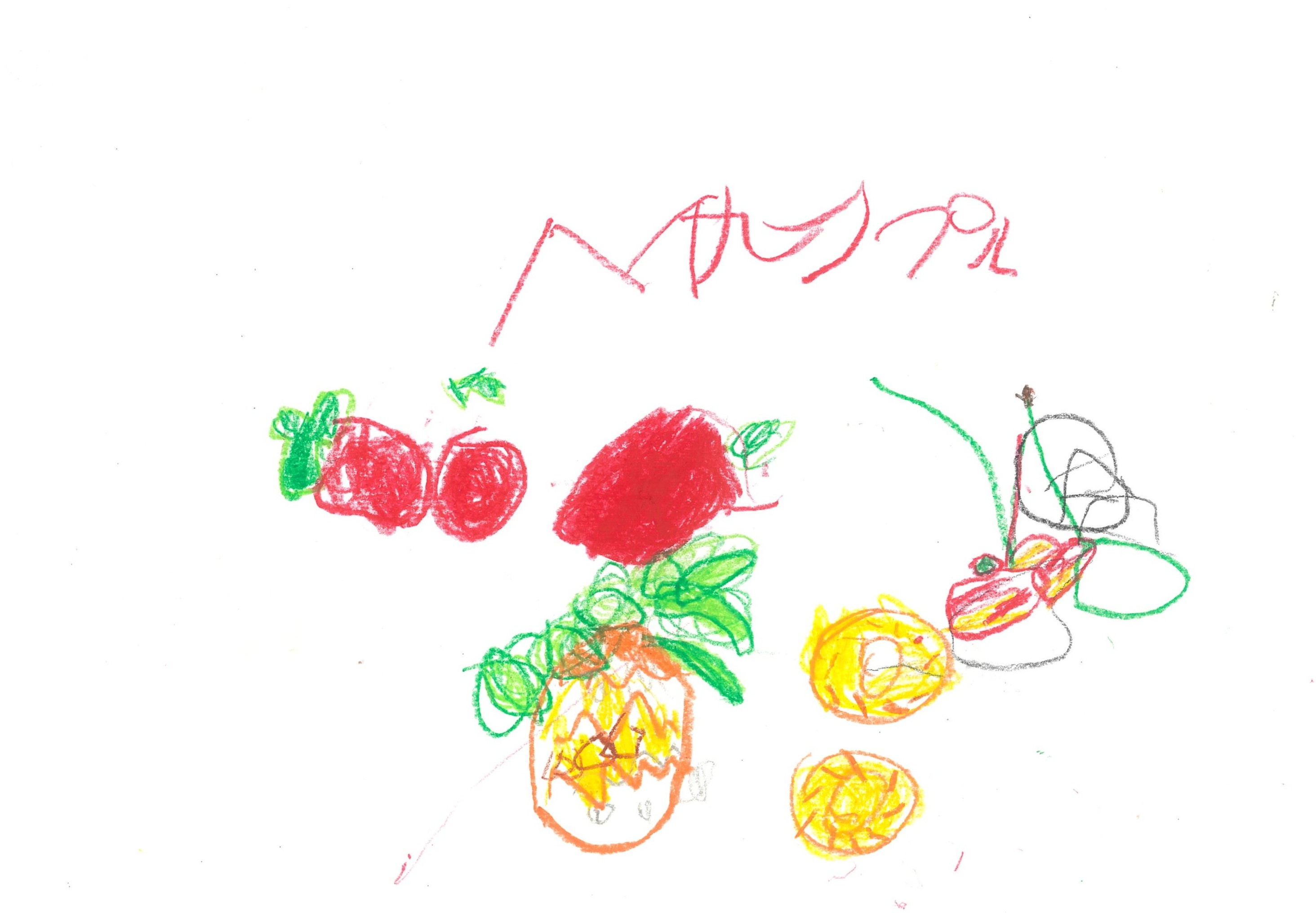 ぼくの　すきなくだもの