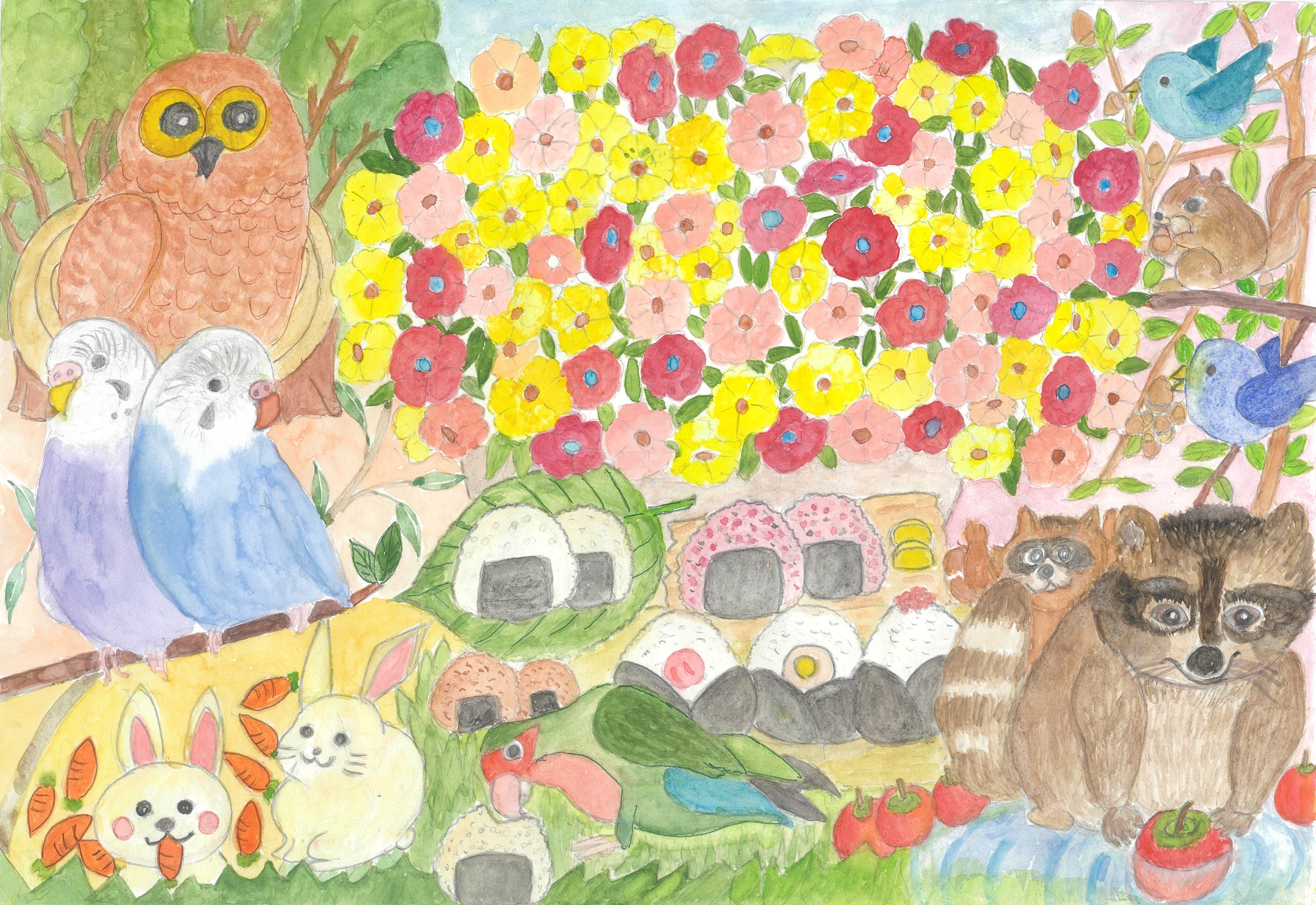 みんなおいで！　おいしそうだよ！