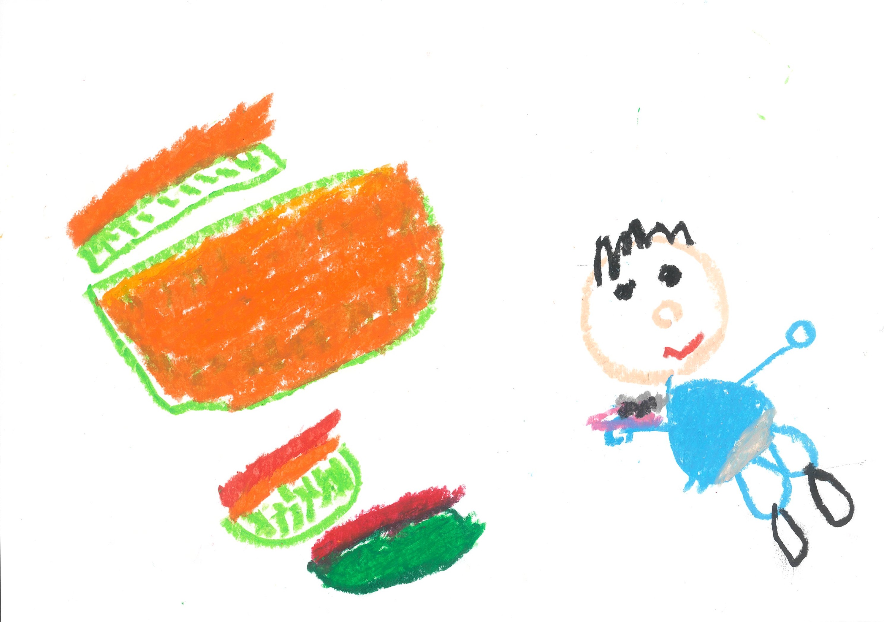 ぼくのメロンとスイカだよ