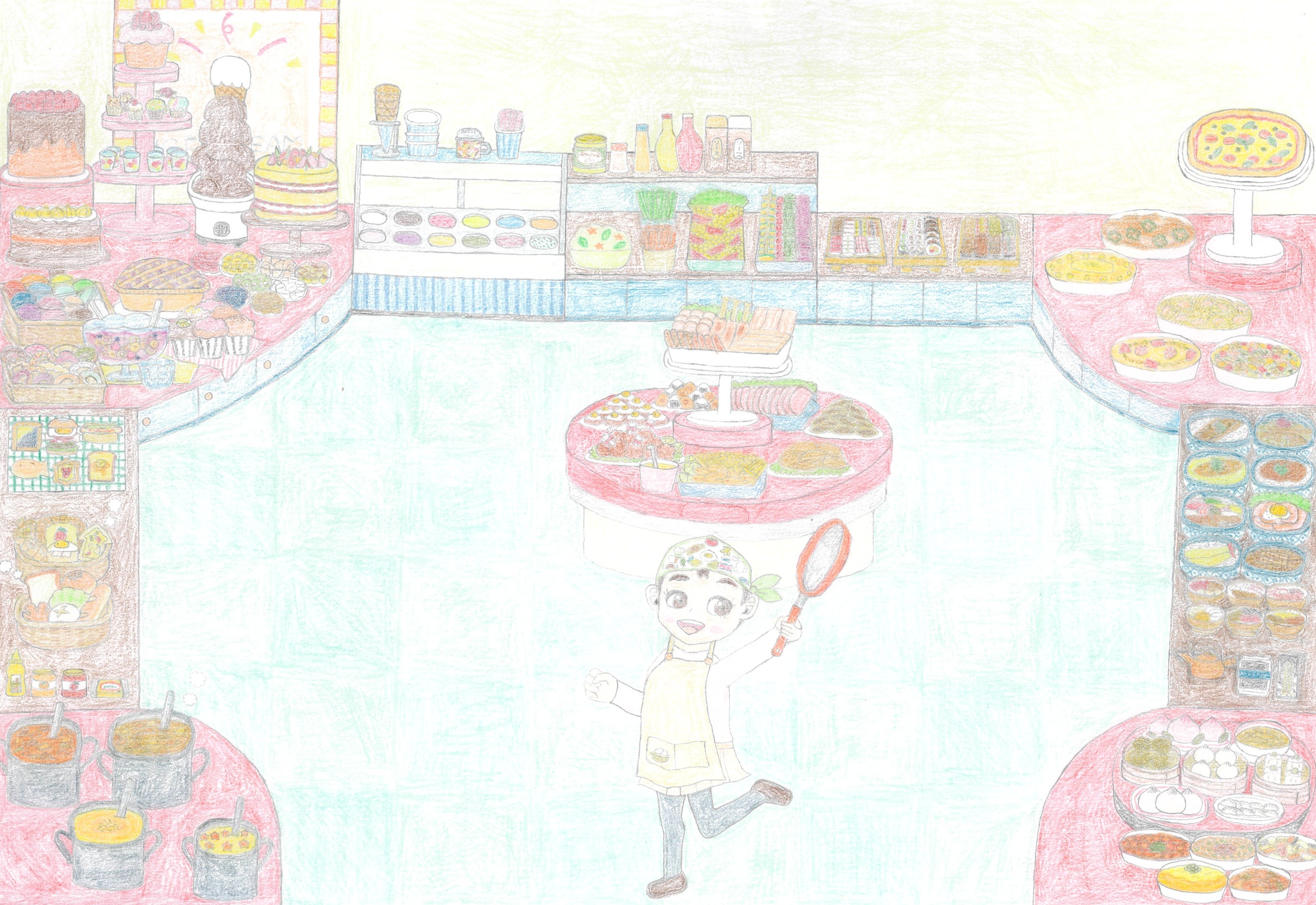 みんなの食堂でバイキングパーティー！