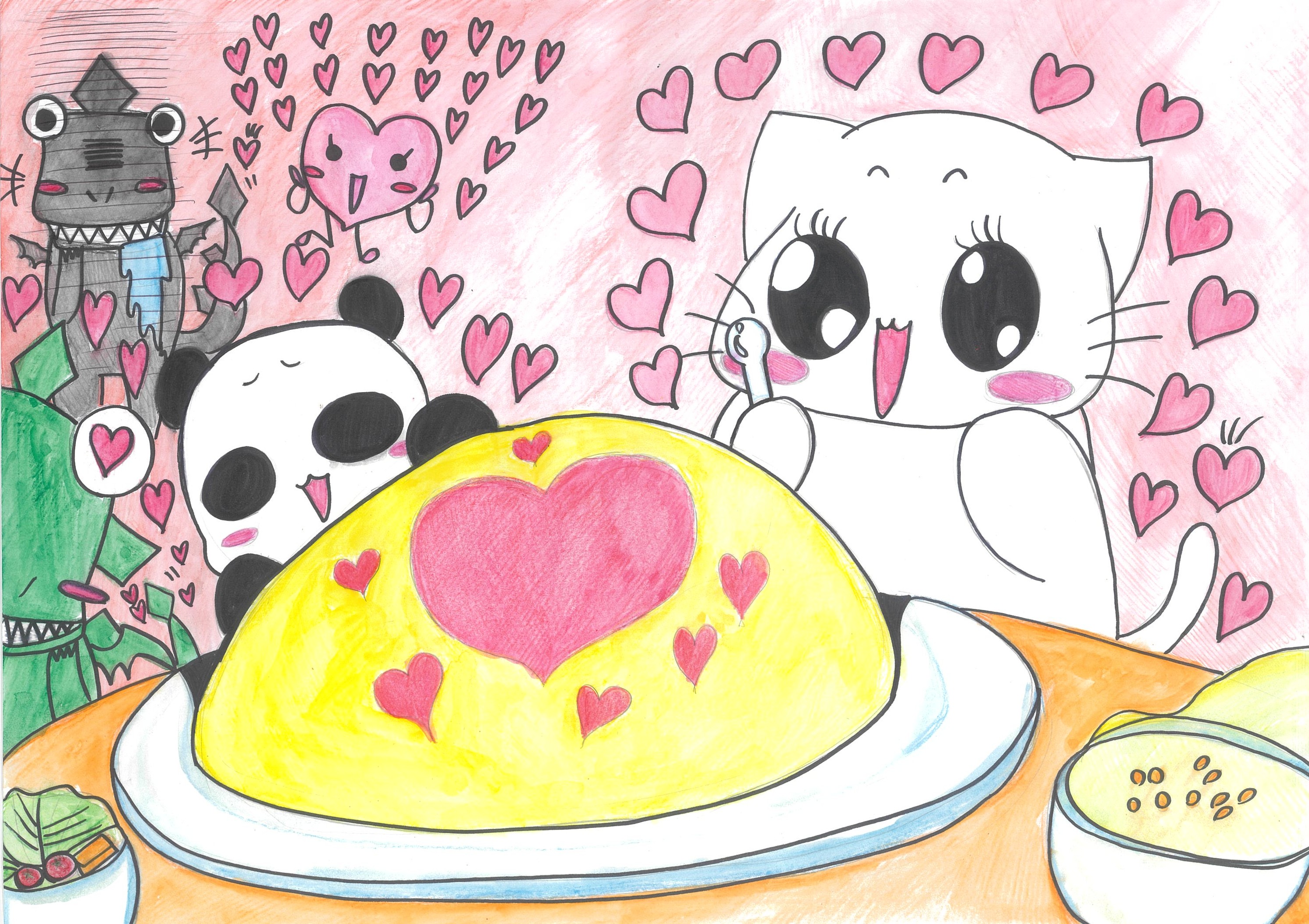 ハートがいっぱい幸せいっぱいオムライスパーティー!!