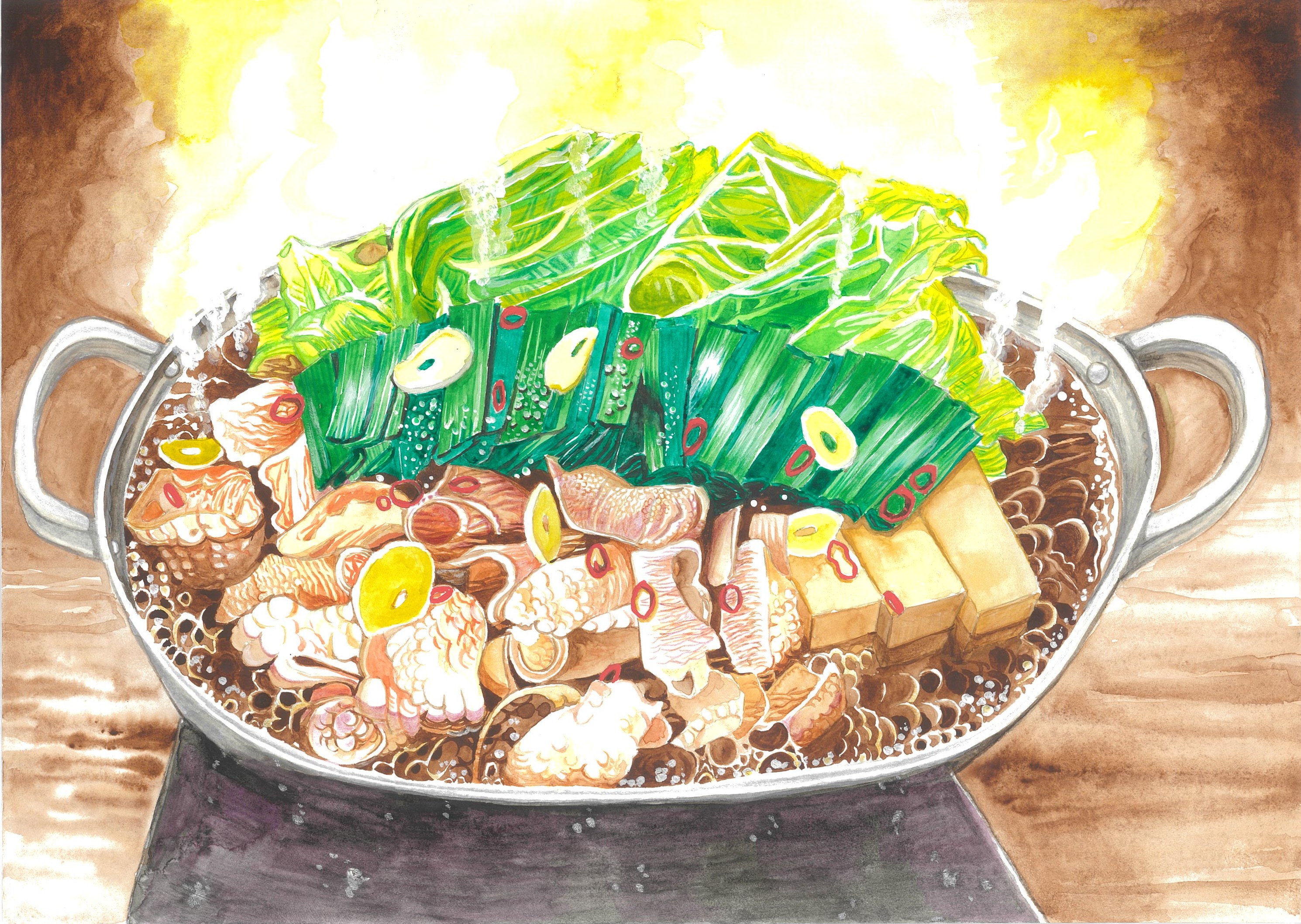 ぐつぐつもつなべ