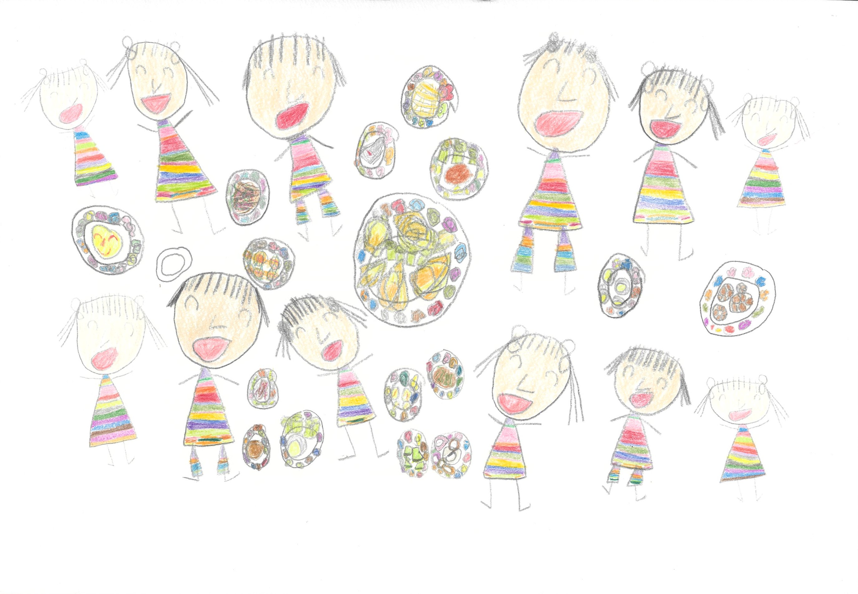 にぎやか大家族