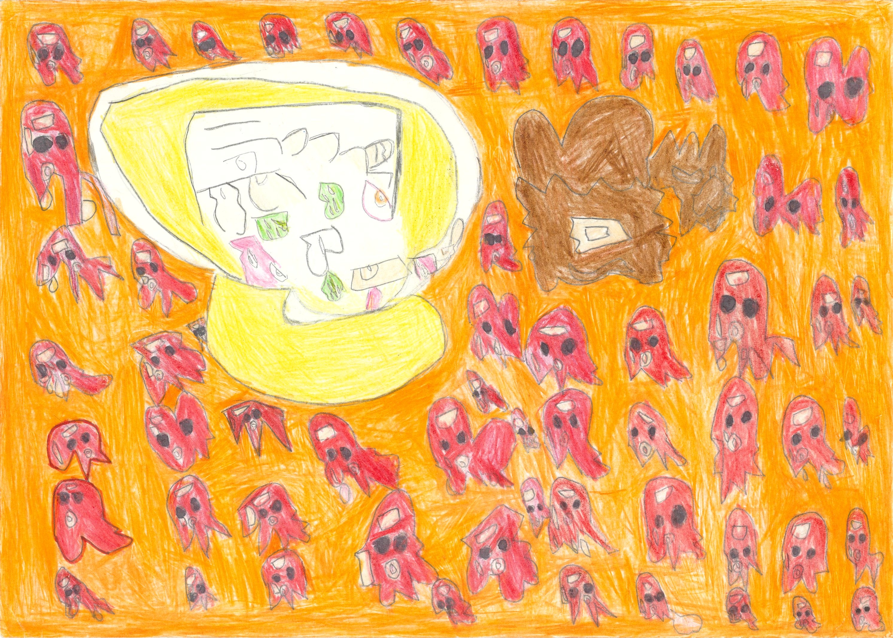 マカロニサラダとからあげとたこさんウィンナー