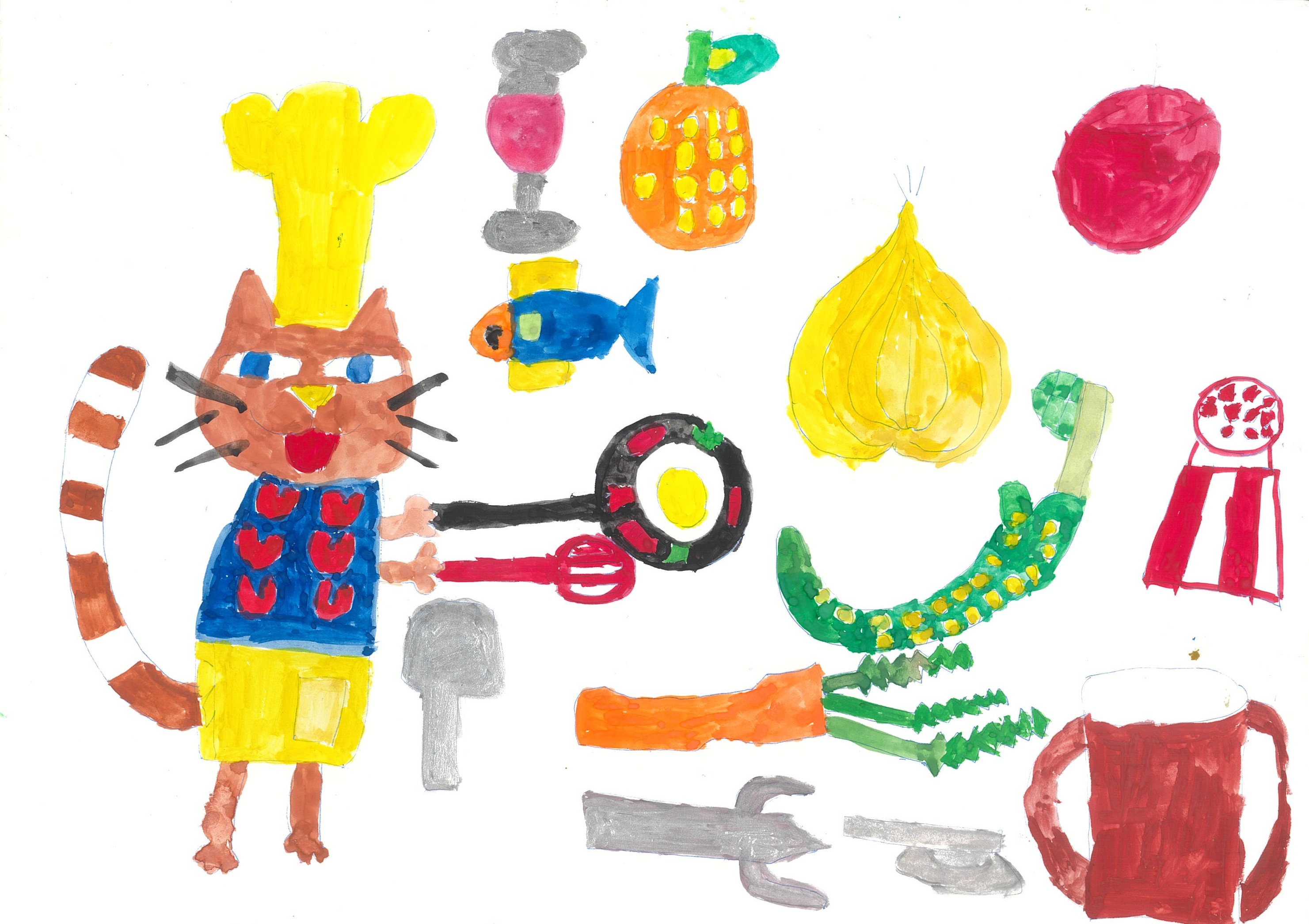 ネコのクッキング