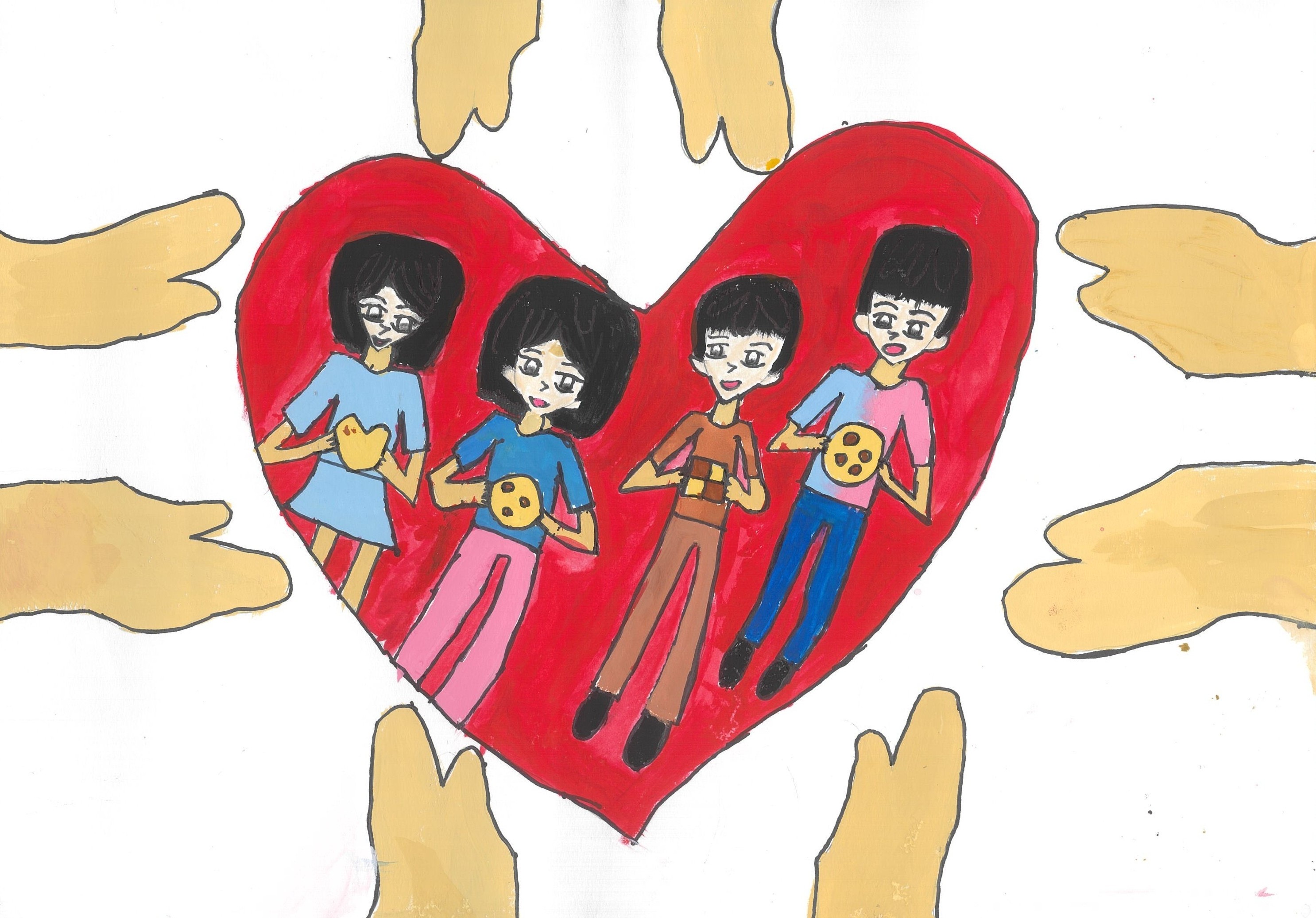 家族でクッキー