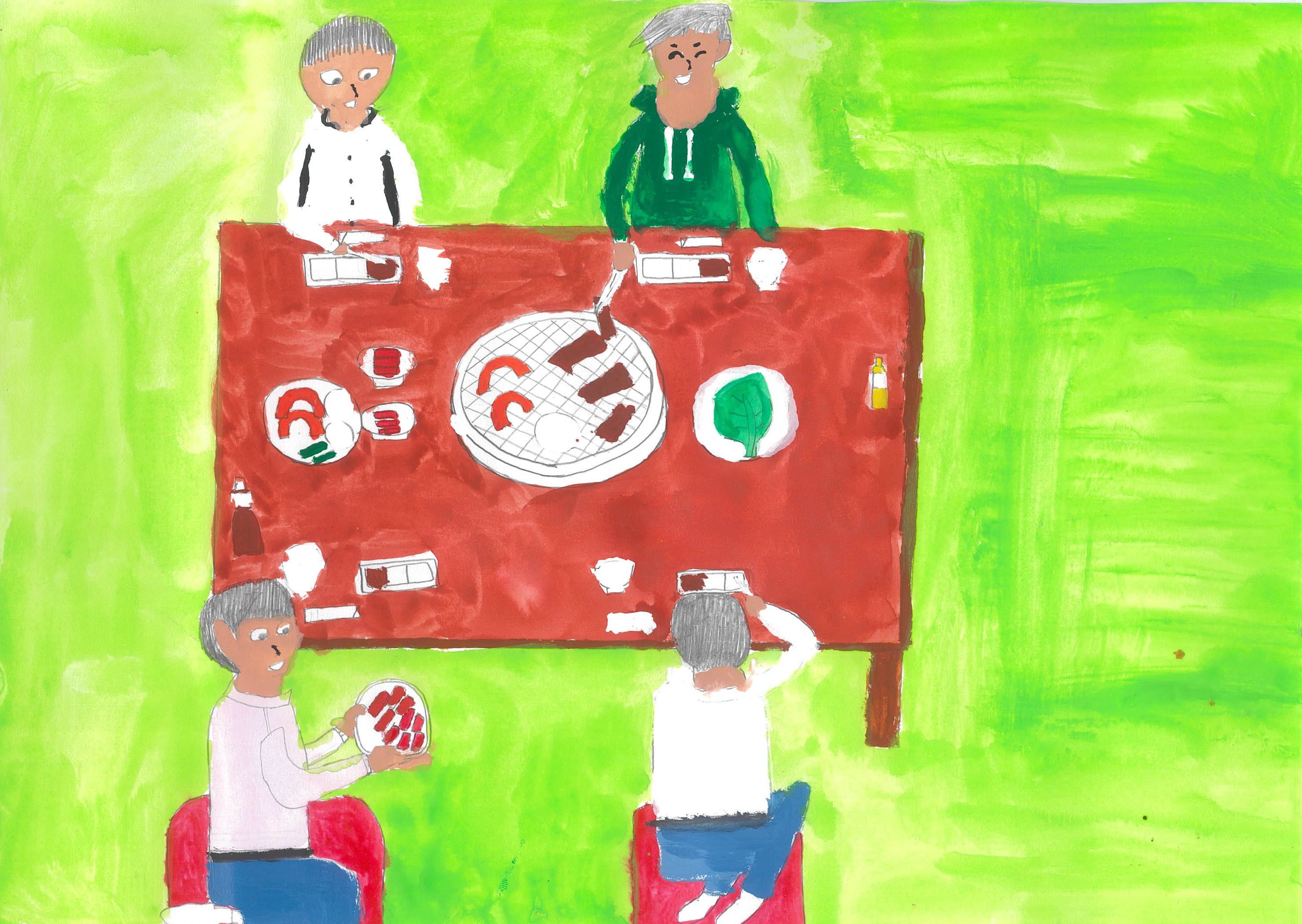 中学の時の友達と焼肉パーティー