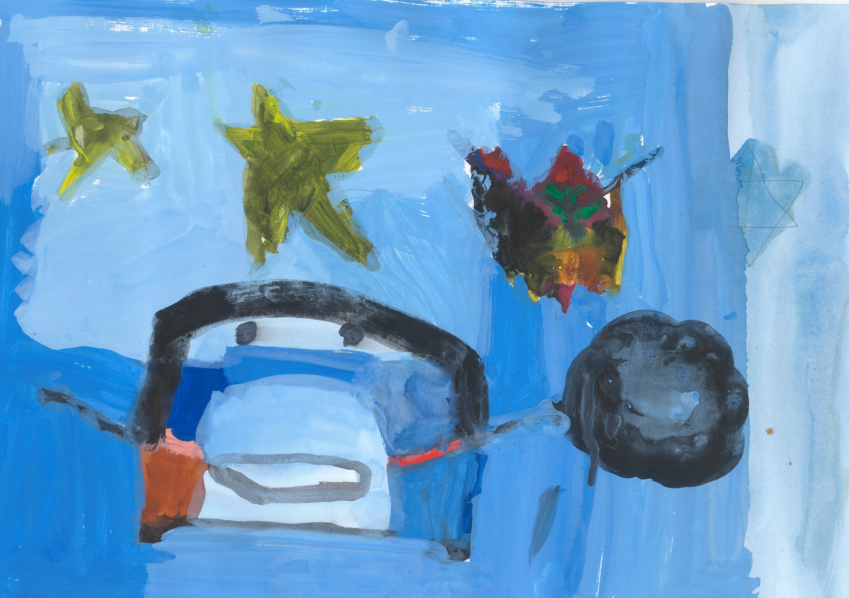 車とガンダムをしたドーナツ