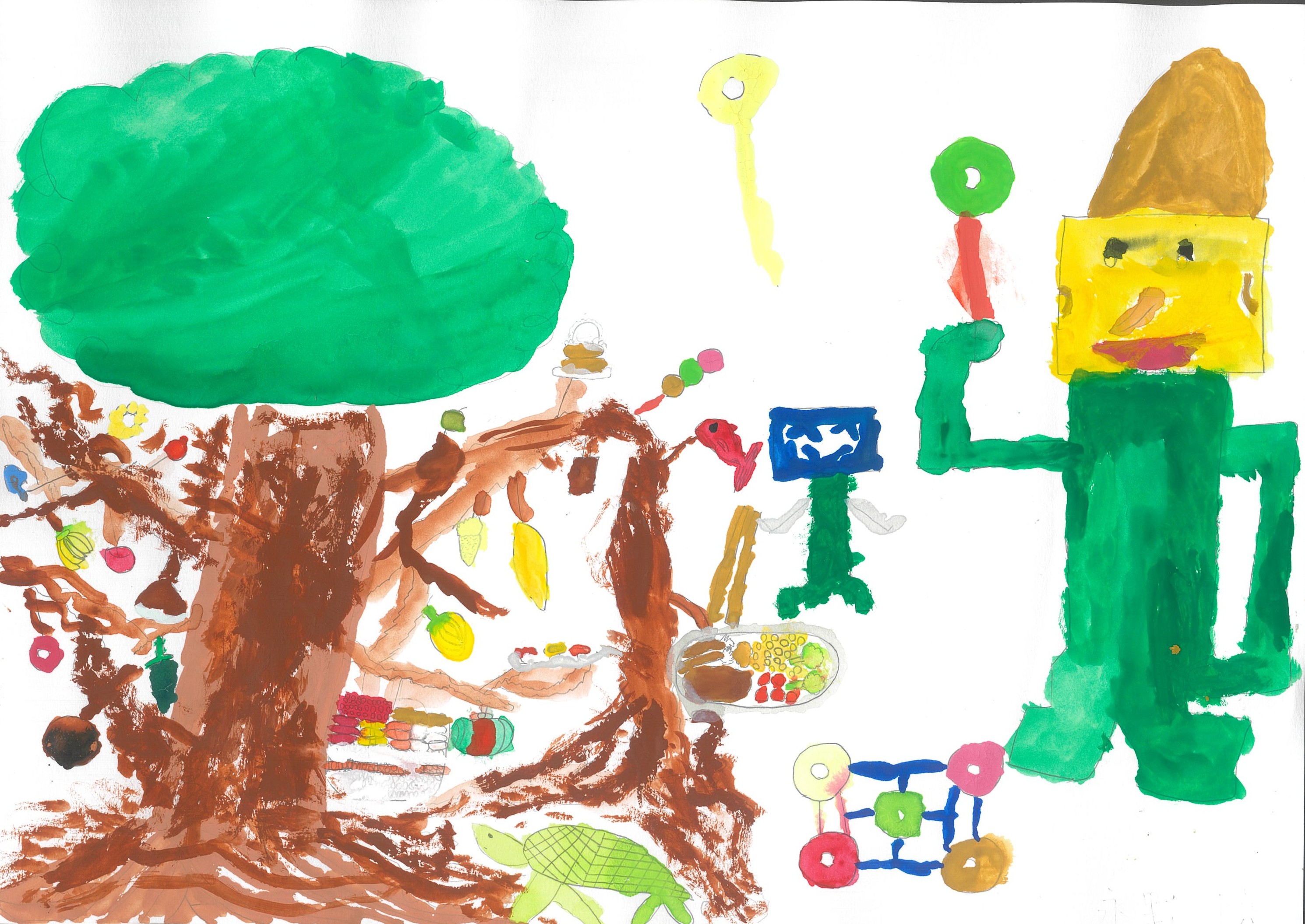 食べ物がなる木のパーティー