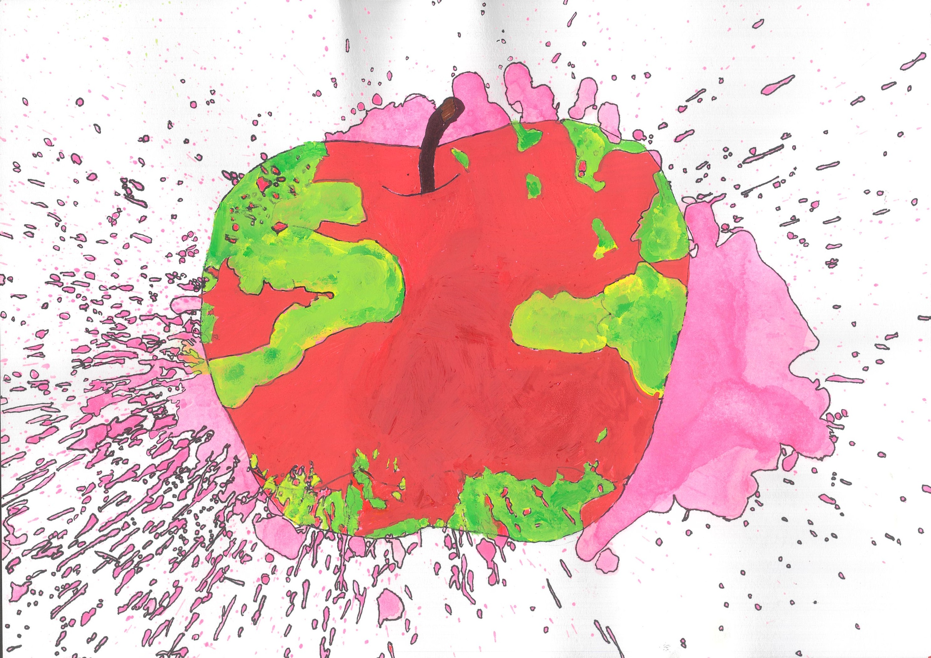 はじけるリンゴ