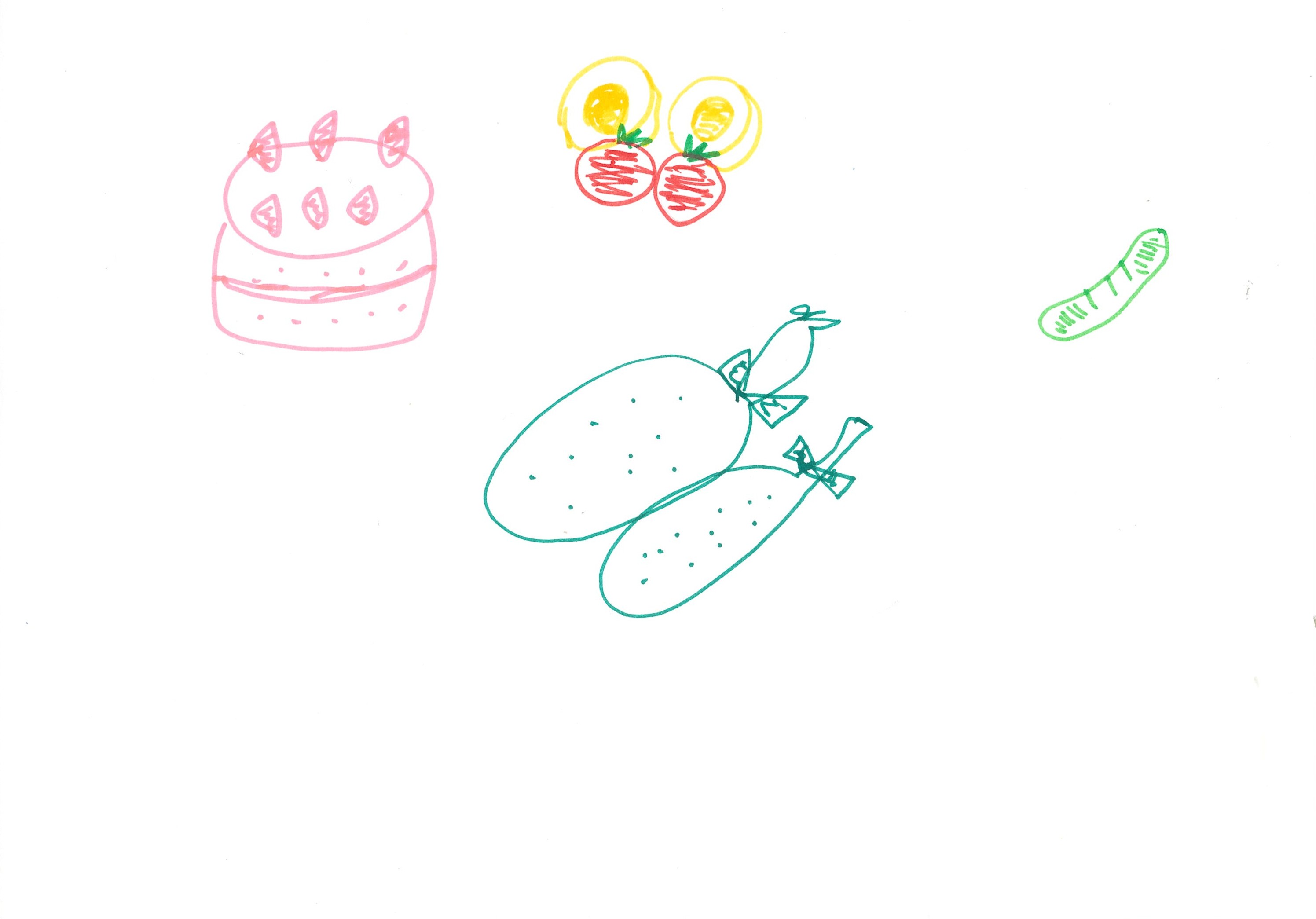 大好きなお肉とケーキと。