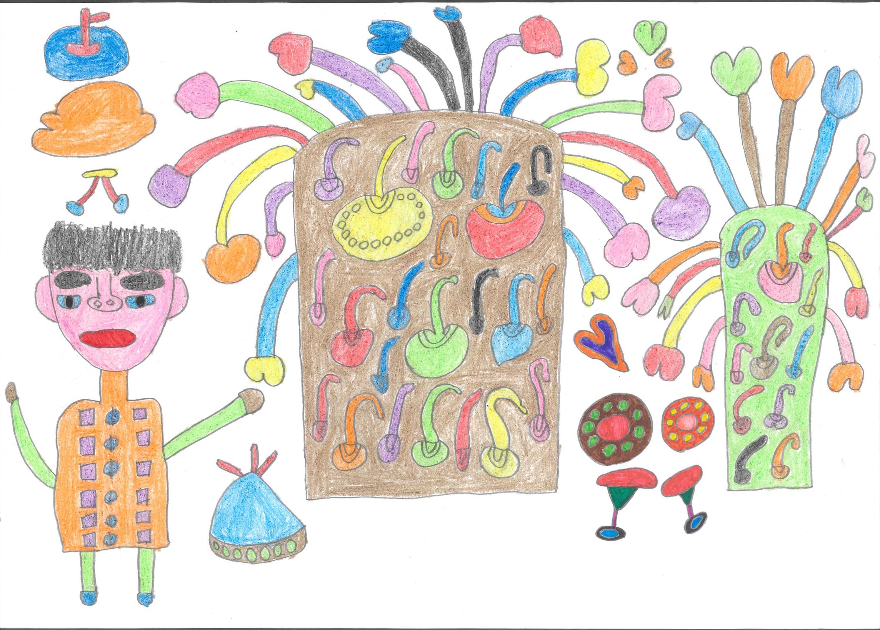 果物いっぱいと実る木