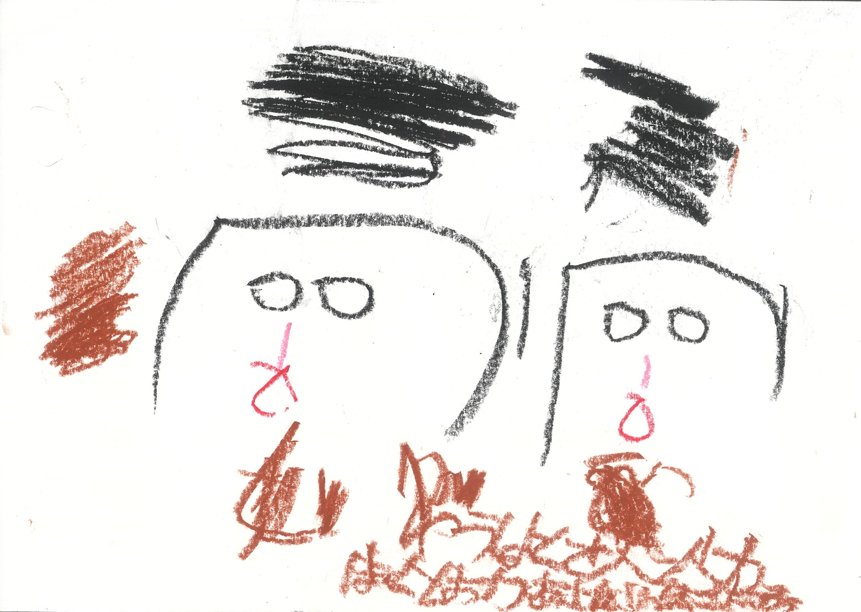 母と食べるハンバーグ