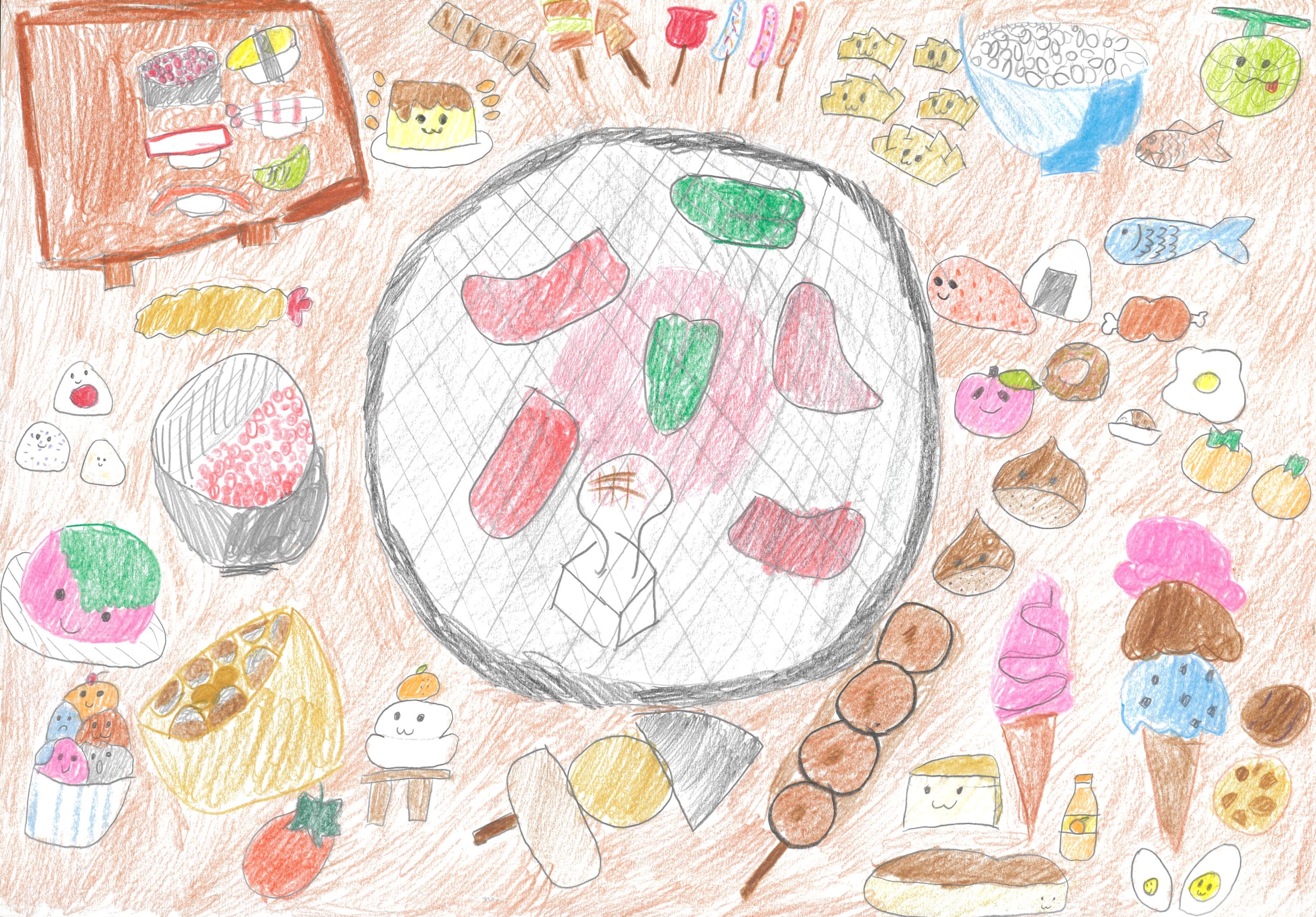 大好きな食べ物のパーティ