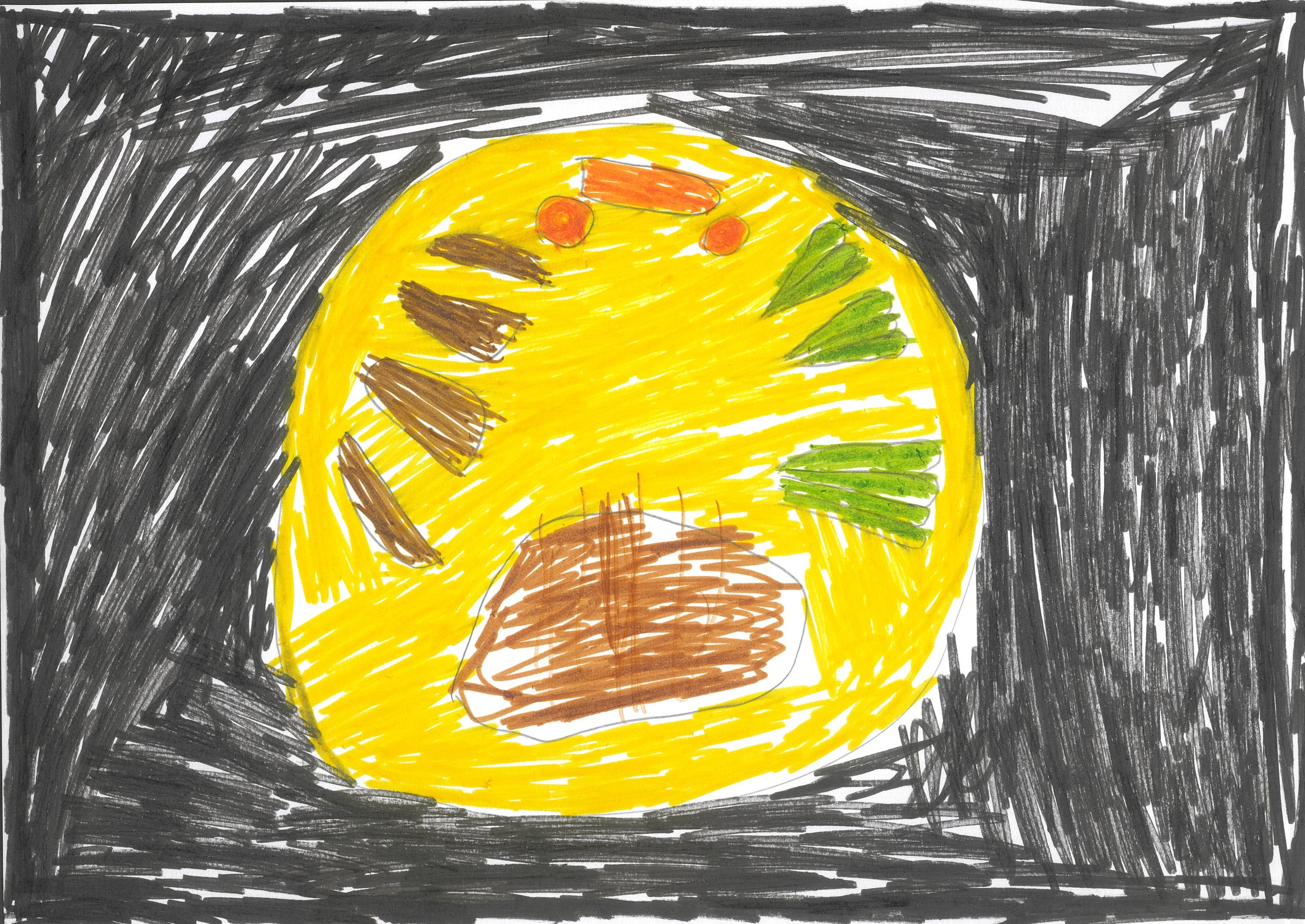 お月見ハンバーグ