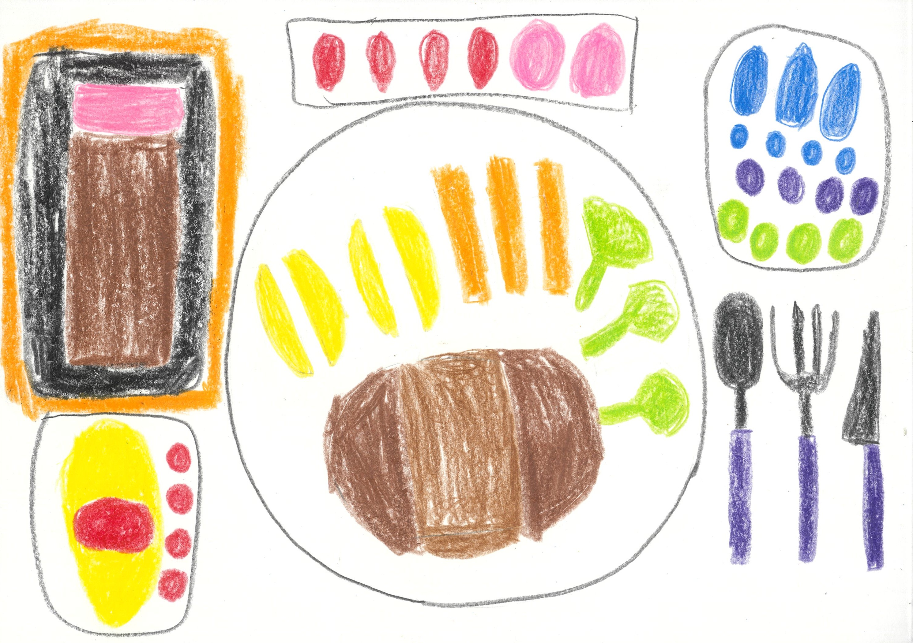 ハンバーグの森でピクニック