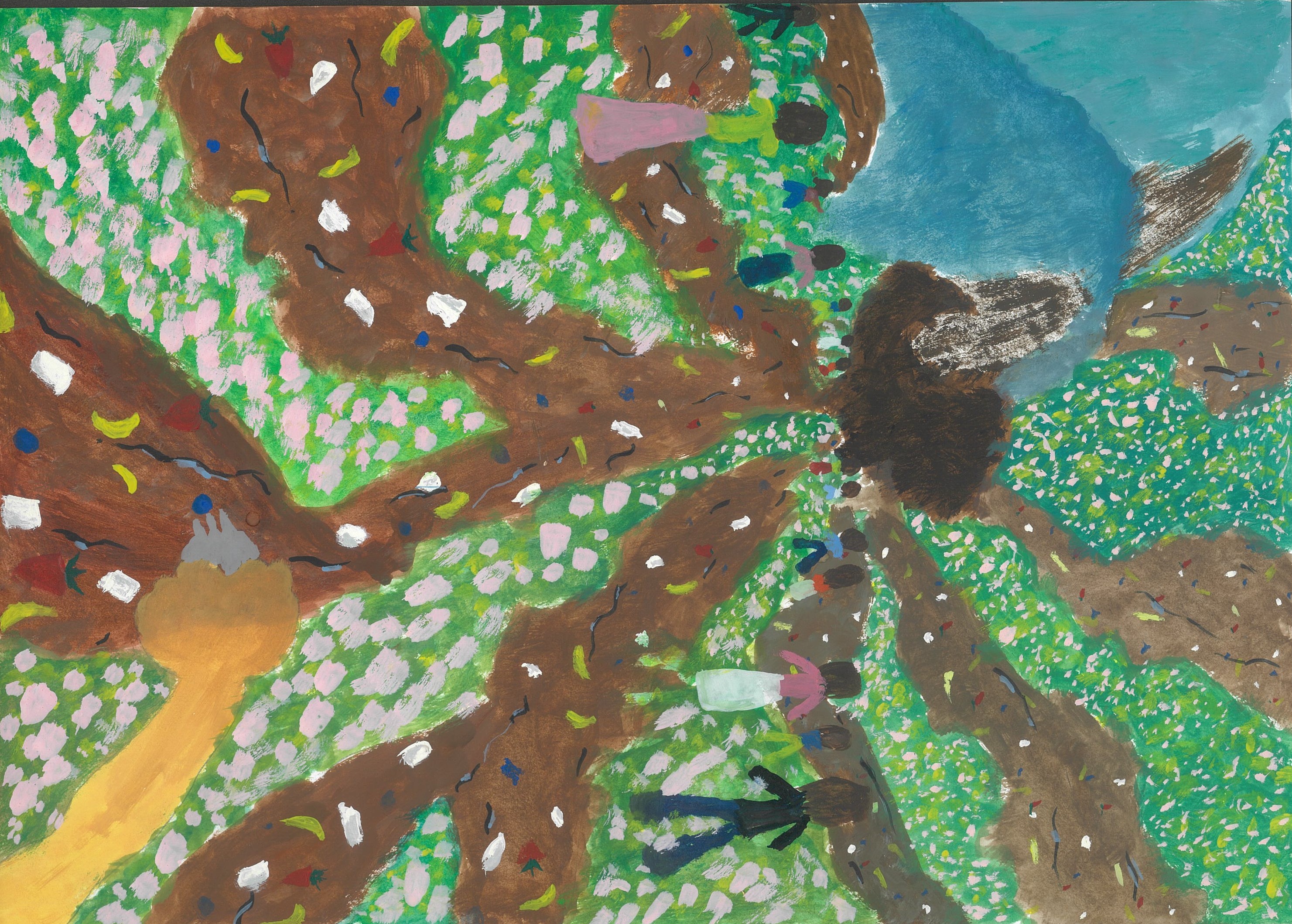 チョコレート川のチョコフォンデュパーティー