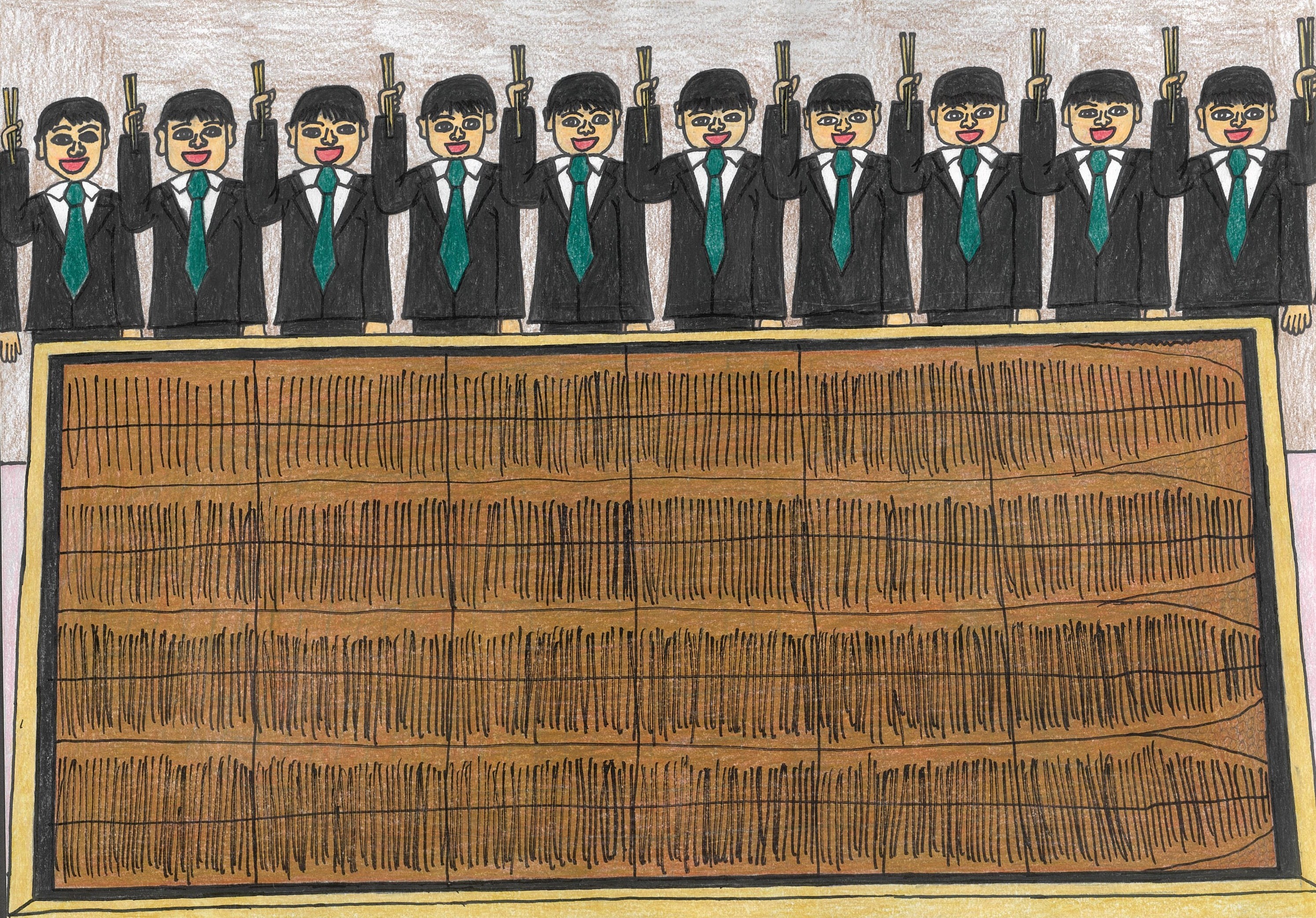 鰻のせいろ蒸しだよ！全員集合