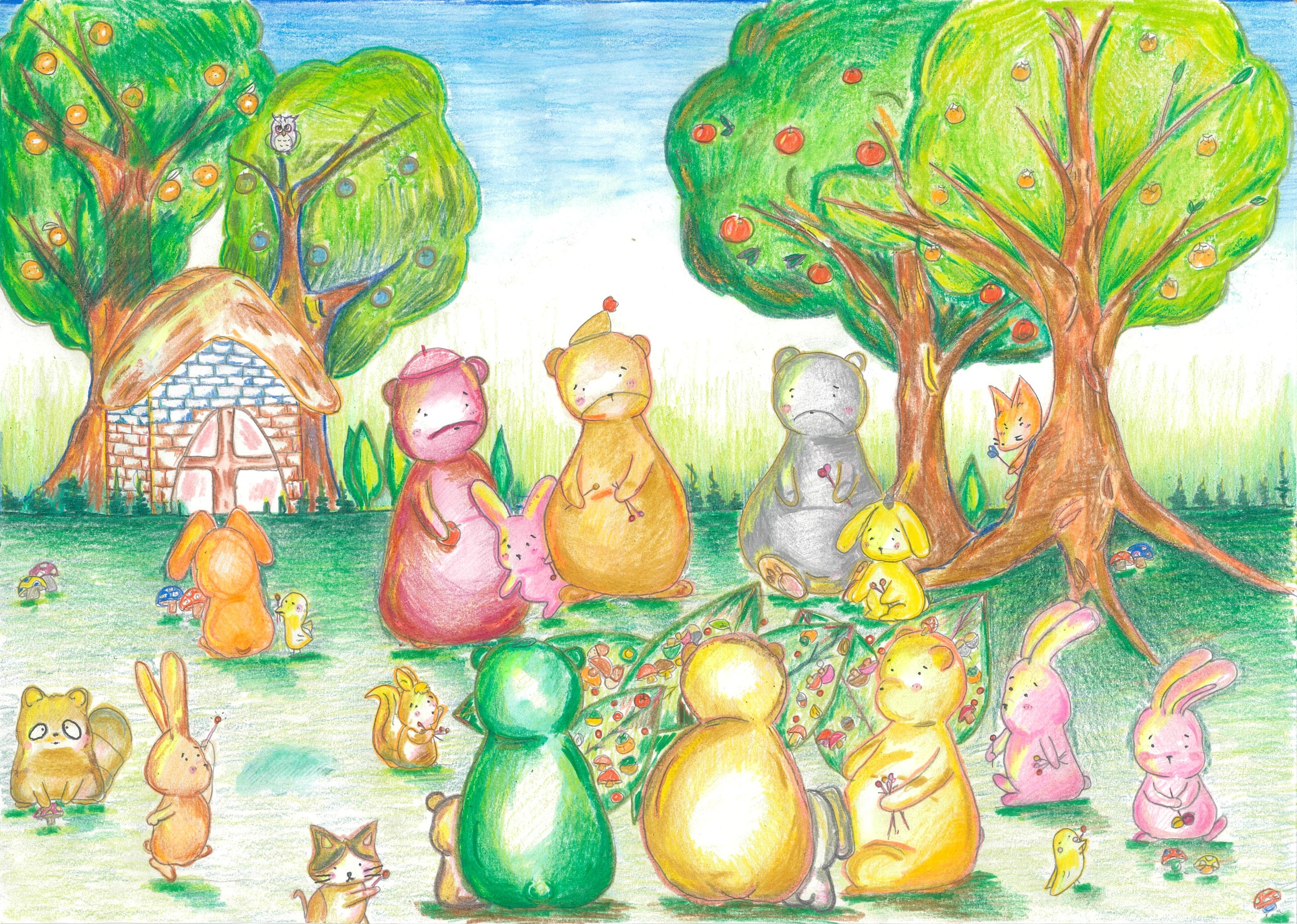 森の仲間と収穫祭パーティー