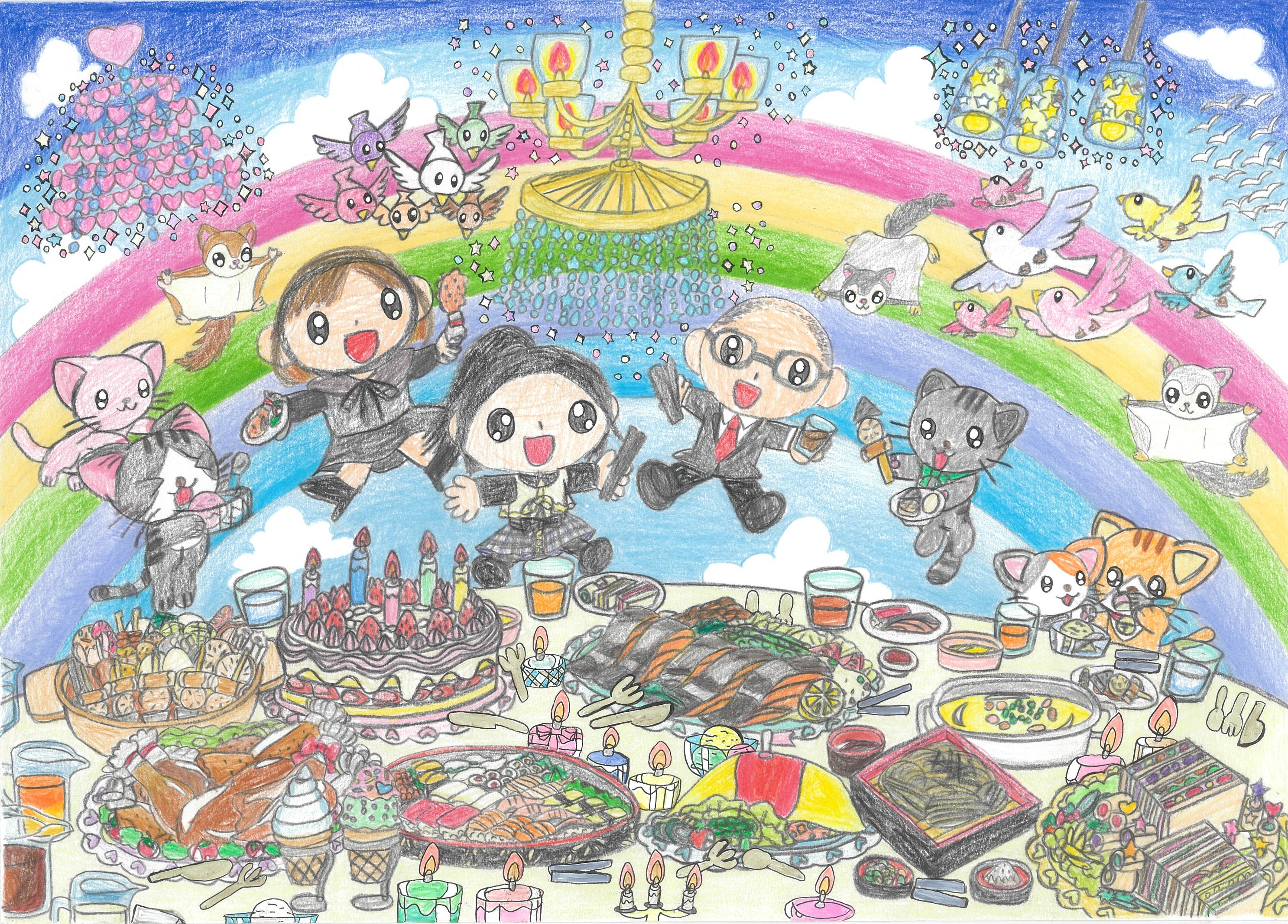 家族とペットとハッピーパーティー