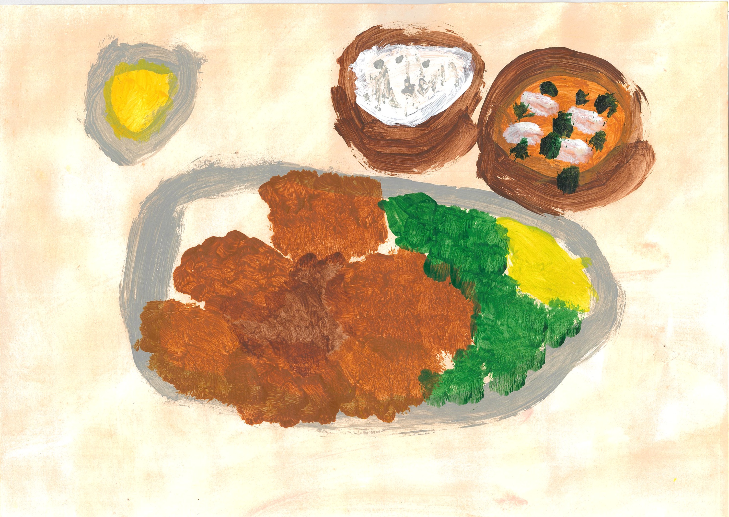 からあげ定食大盛り