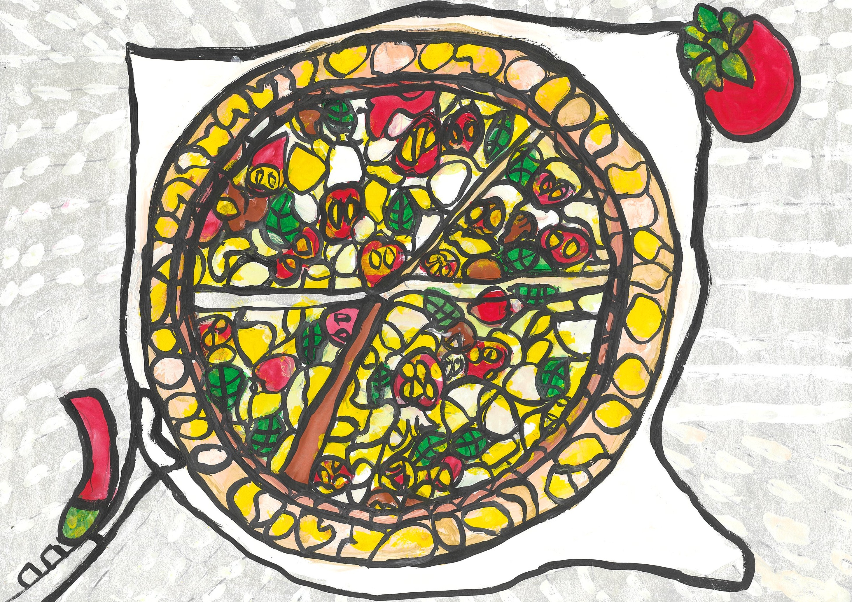 「大好きなピザ！！」