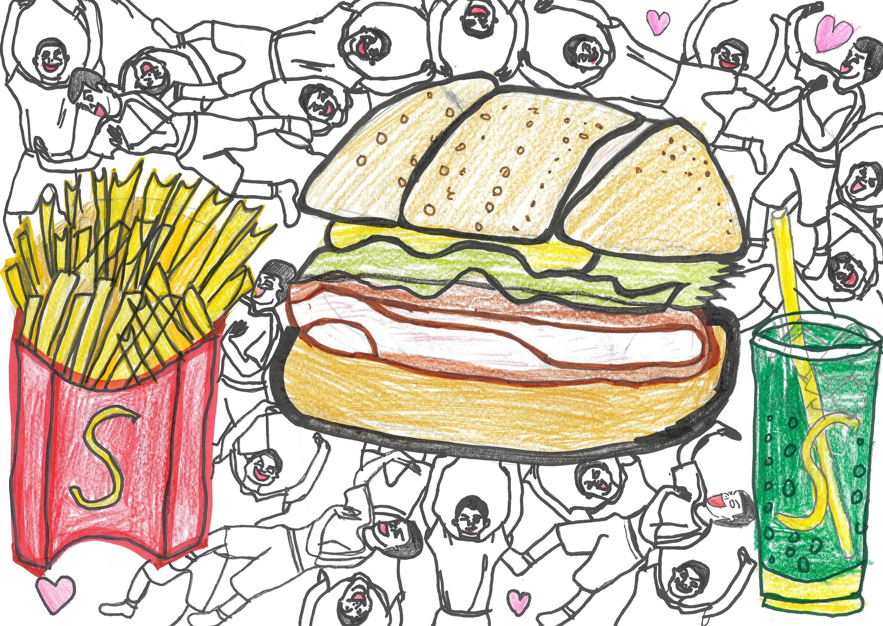 大好きバーガーセットBOY