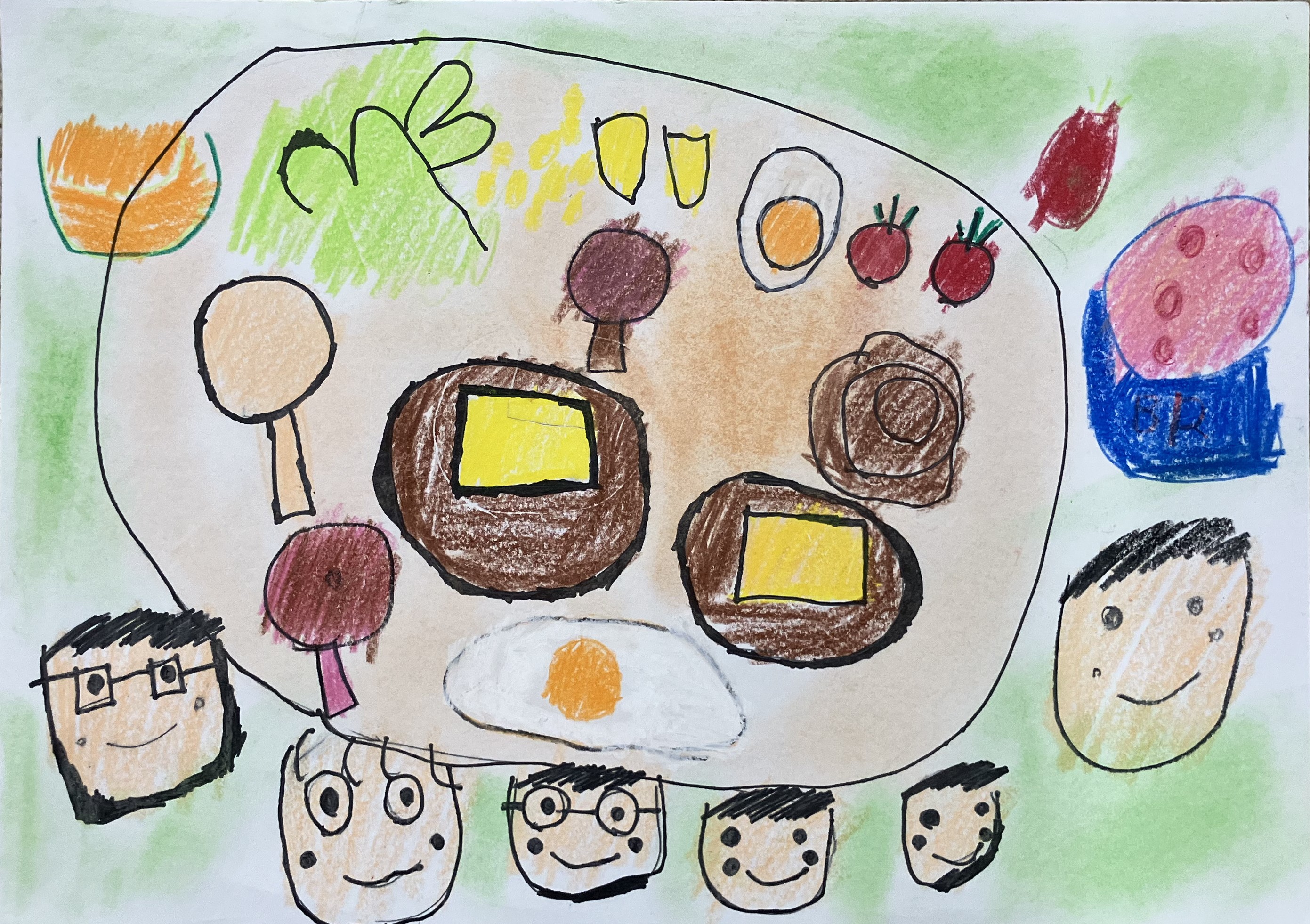 みんなでチーズハンバーグパーティー